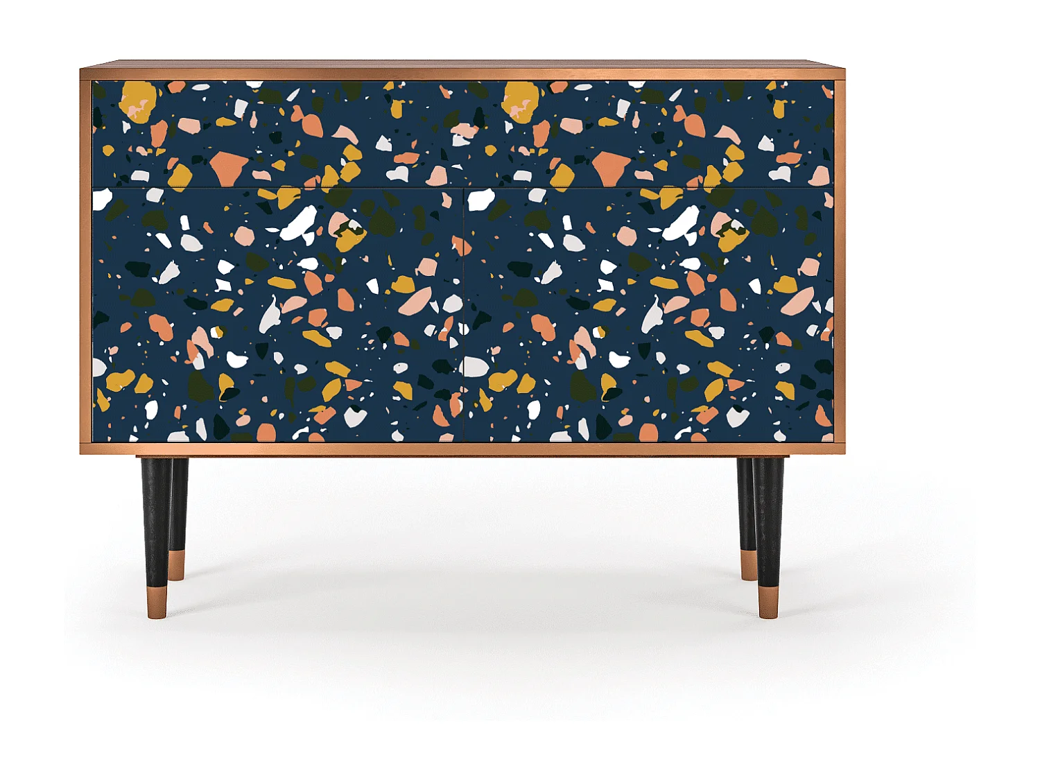 Credenza - 115x85x48 cm - BS4 - Night Sky Langhterns, Noce