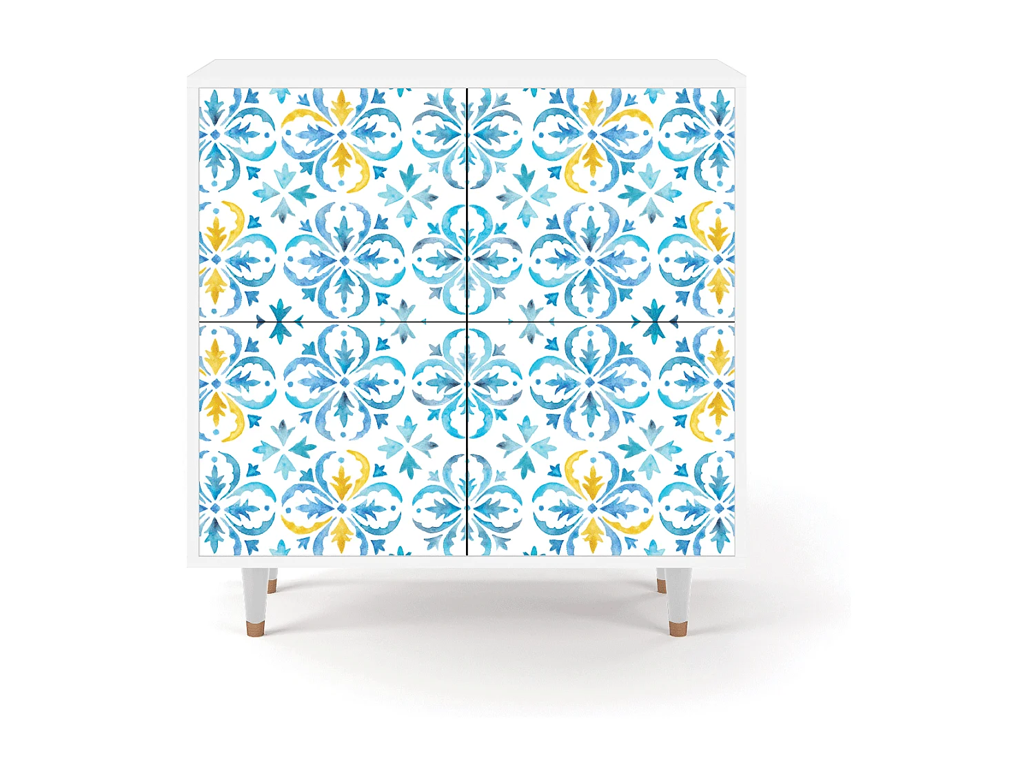 Kredens - 94x96x48 cm - BS3 - Lisbon Flover, Biały