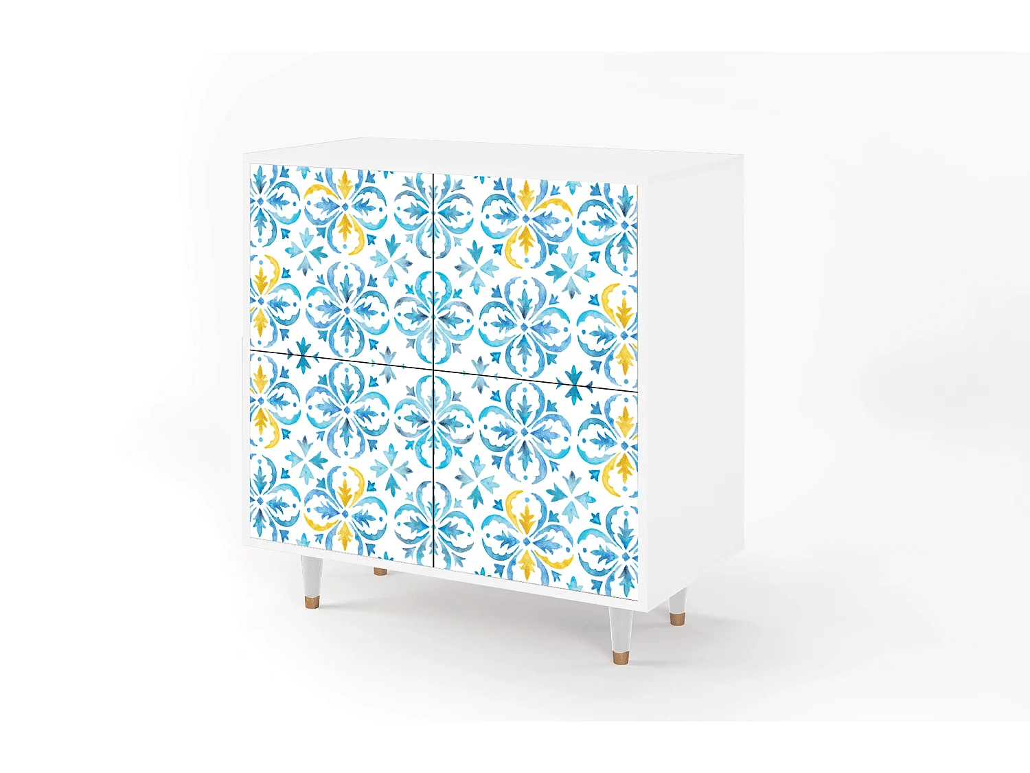 Kredens - 94x96x48 cm - BS3 - Lisbon Flover, Biały