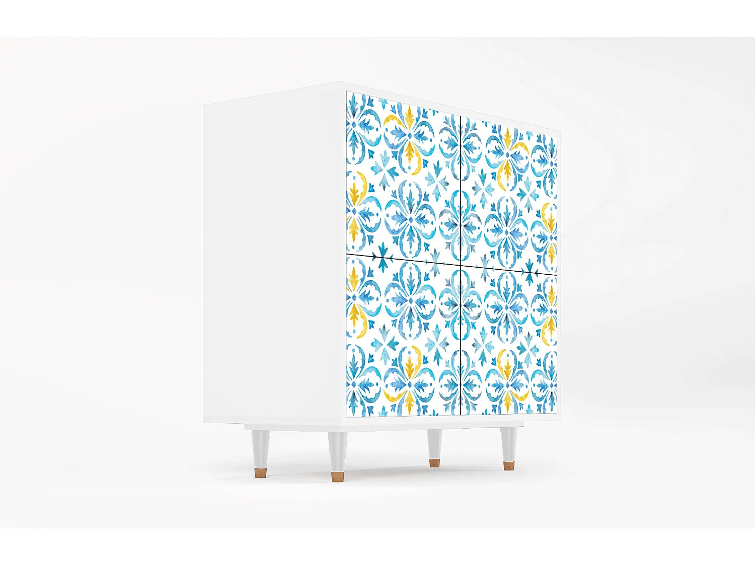 Kredens - 94x96x48 cm - BS3 - Lisbon Flover, Biały