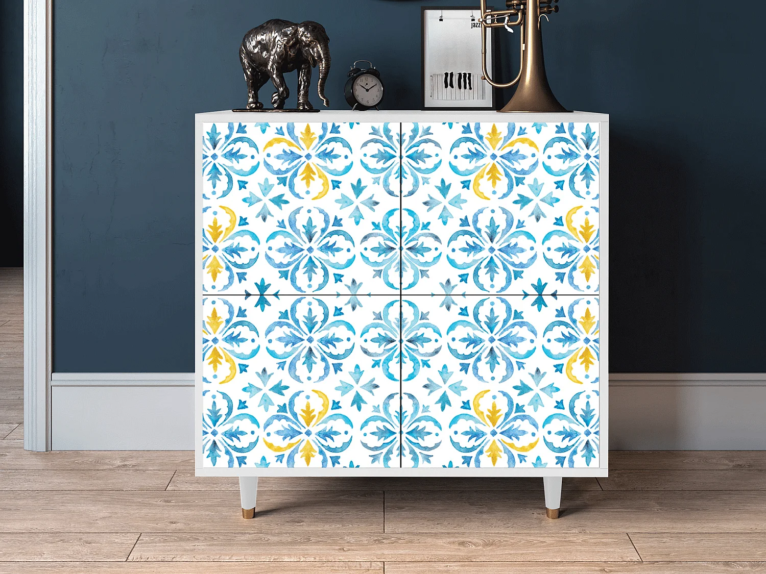 Credenza - 94x96x48 cm - BS3 - Lisbon Flover, Bianco