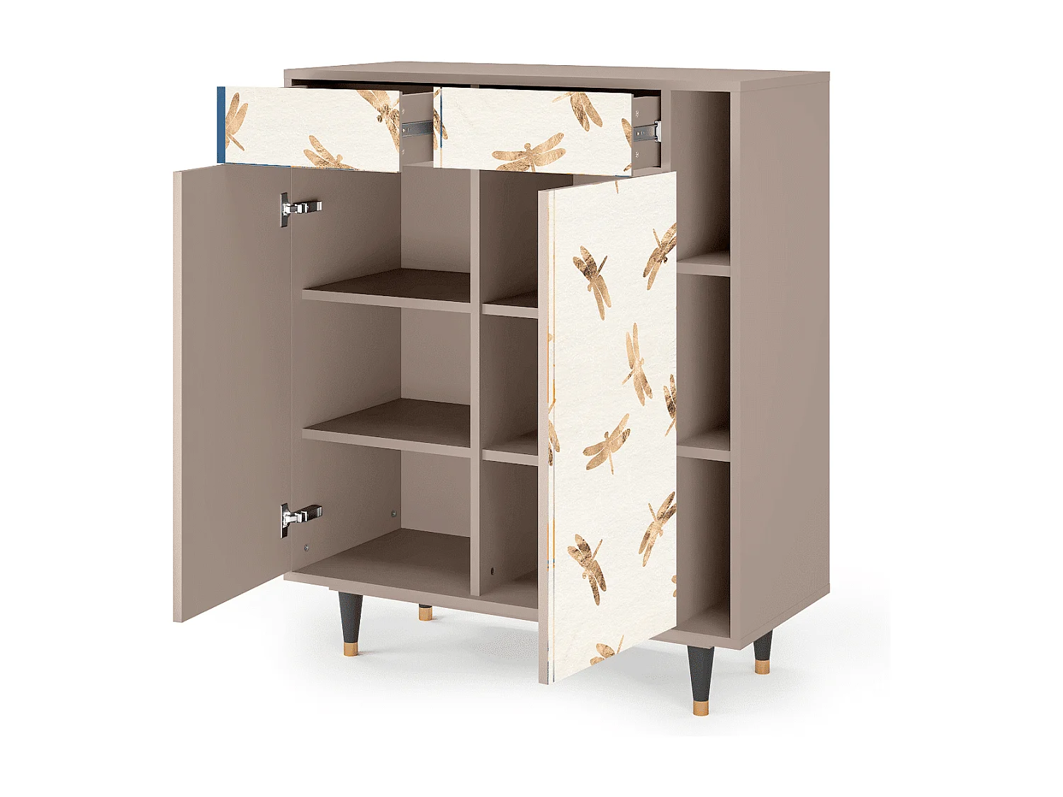 Buffet - 96х110х41 cm - BS6 - Nude Dragonflies, Latte