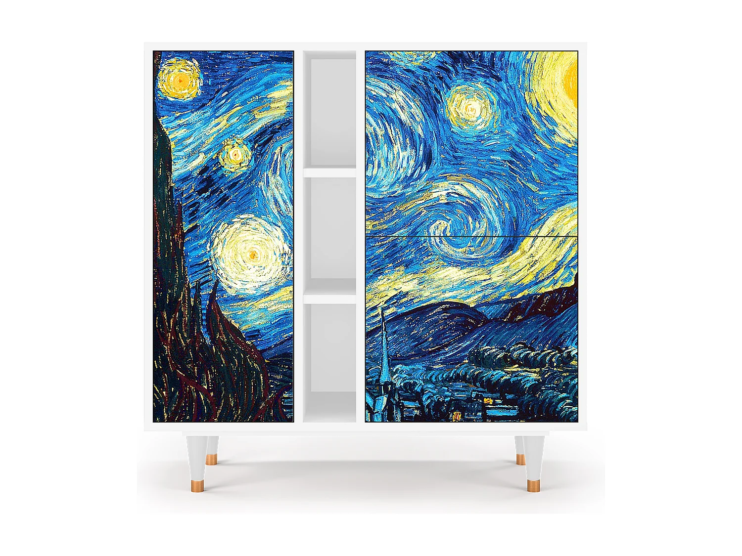 Aparador - 94х96х41 cm - BS5 - The Starry Night  , Branco