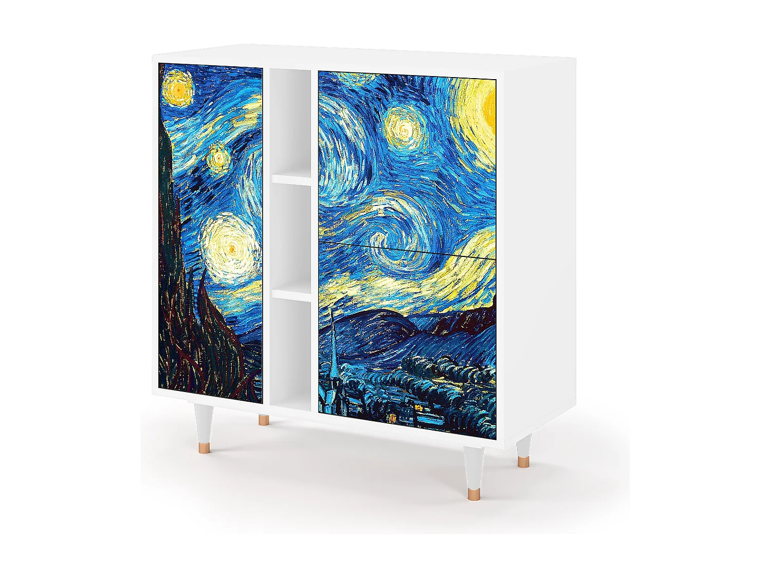 Aparador - 94х96х41 cm - BS5 - The Starry Night  , Branco