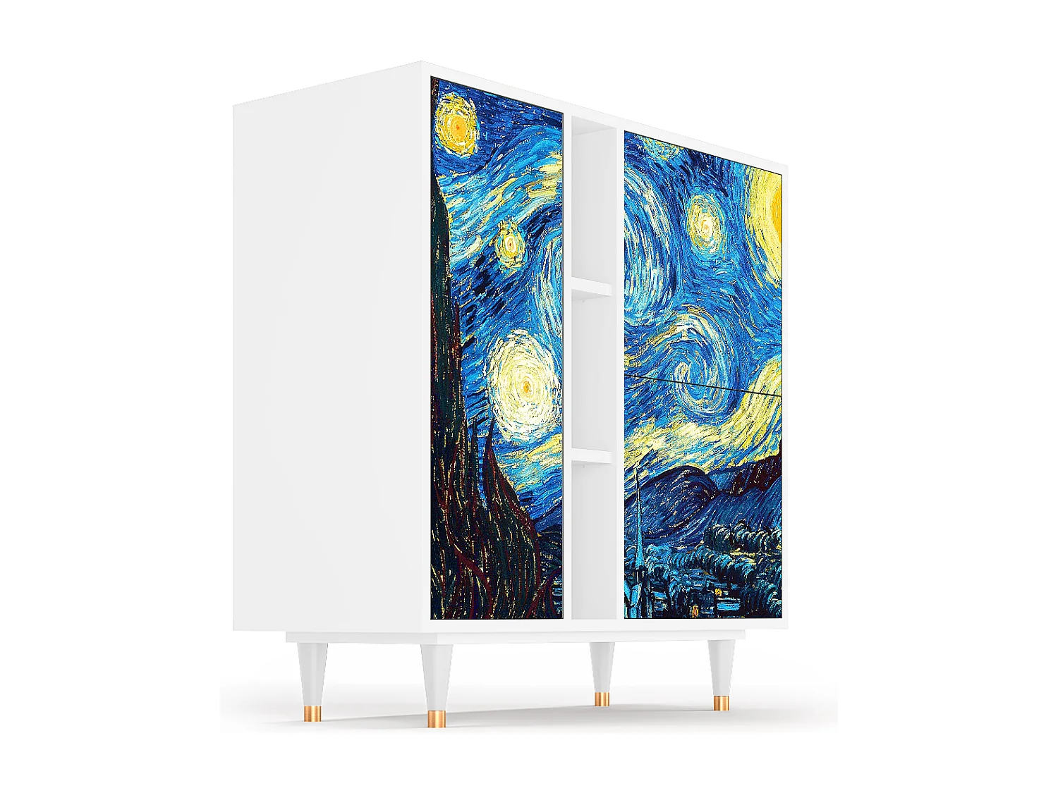 Aparador - 94х96х41 cm - BS5 - The Starry Night  , Branco
