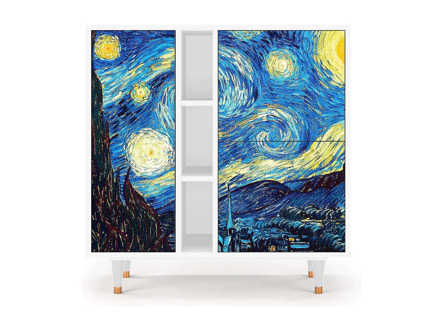 Buffet - 94х96х41 cm - BS5 - The Starry Night  , Blanc