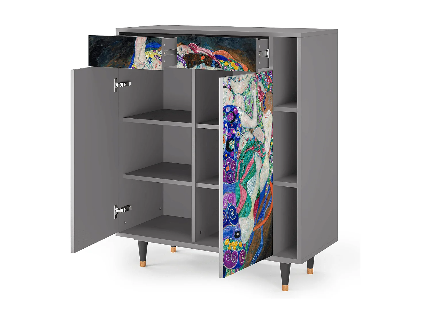 Sideboard - 96х110х41 cm - BS6 - The Maiden by Klimt, Grau