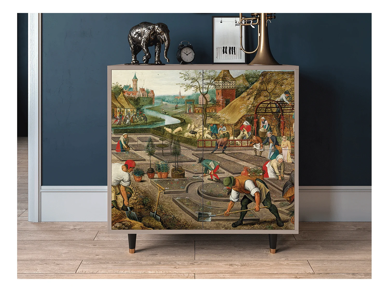 Kredens - 94x96x48 cm - BS3 - The Younger - Spring, Latte