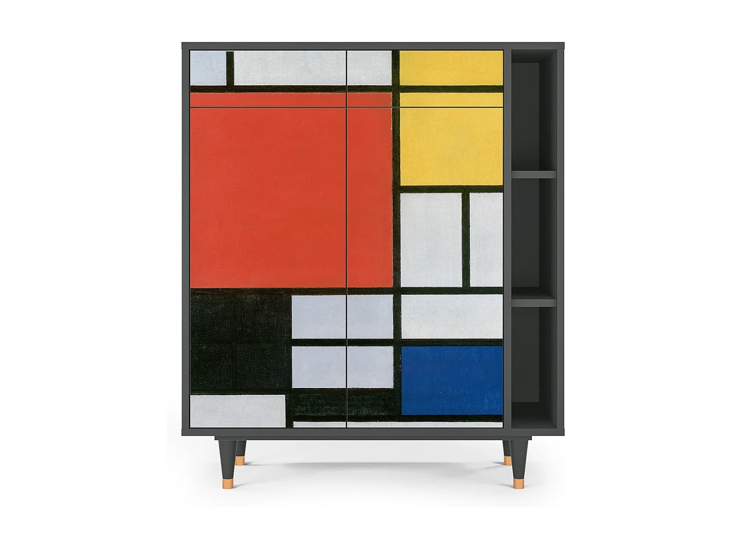 Dressoir - 96х110х41 cm - BS6 - Composition, Antraciet