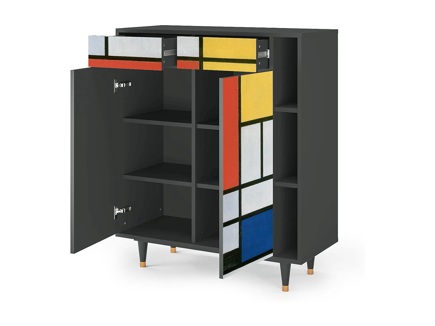 Dressoir - 96х110х41 cm - BS6 - Composition, Antraciet