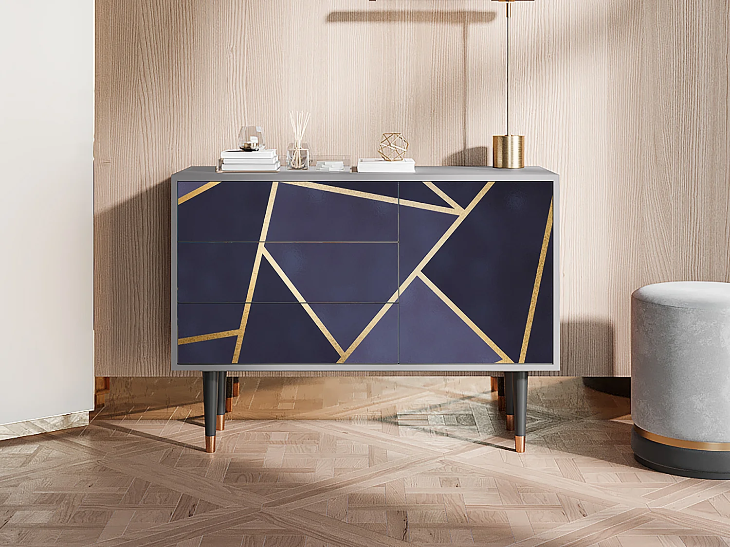 Buffet - 115х84х41 cm - S3 - The Amethyst, Gris