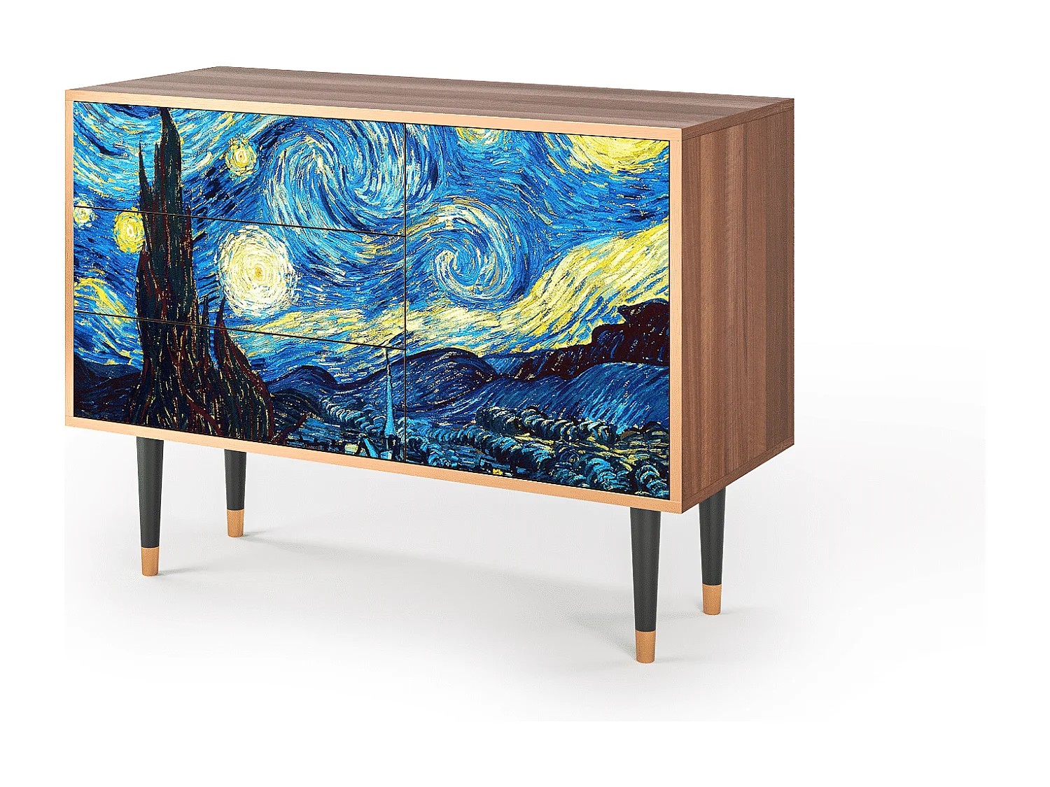 Buffet - 115х84х41 cm - S3 - The Starry Night  , Noyer