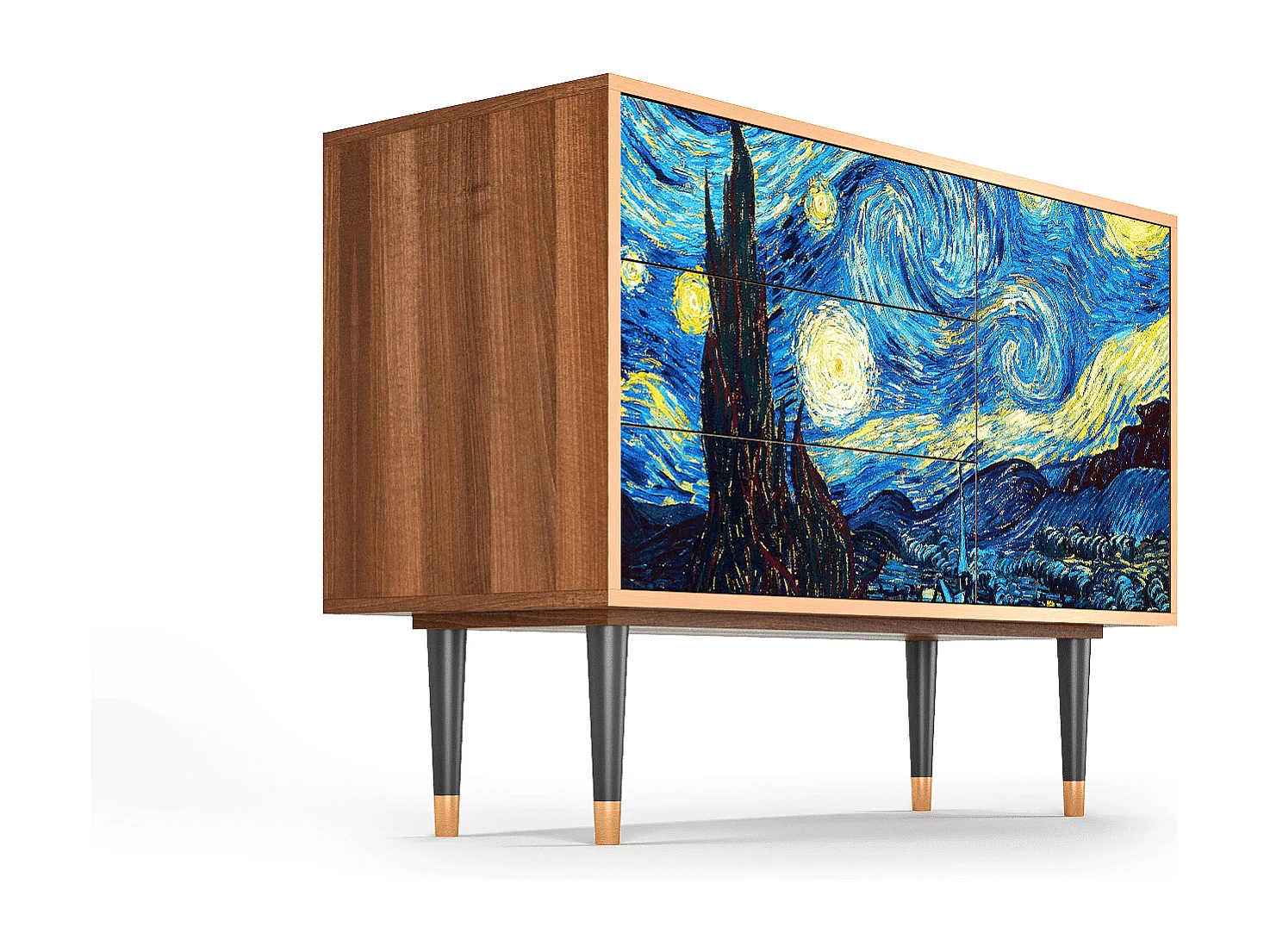 Buffet - 115х84х41 cm - S3 - The Starry Night  , Noyer