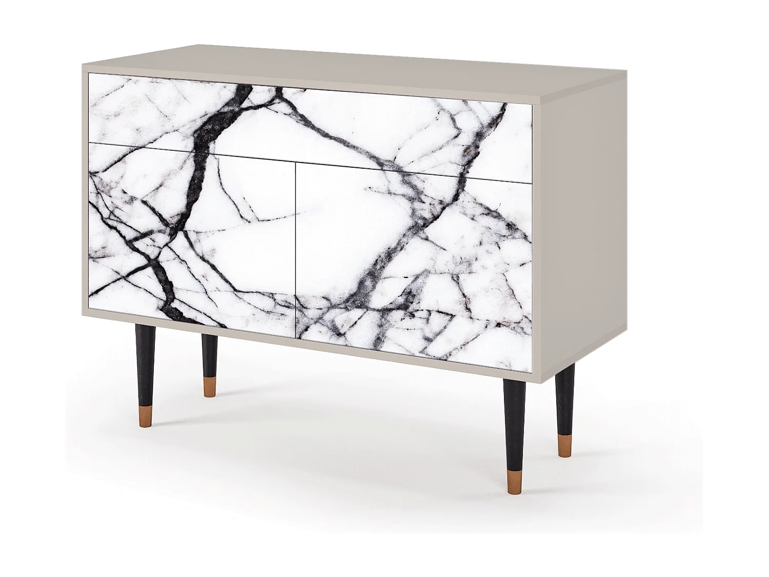 Buffet - 115x85x48 cm - BS4 - Raven Marble, Sable