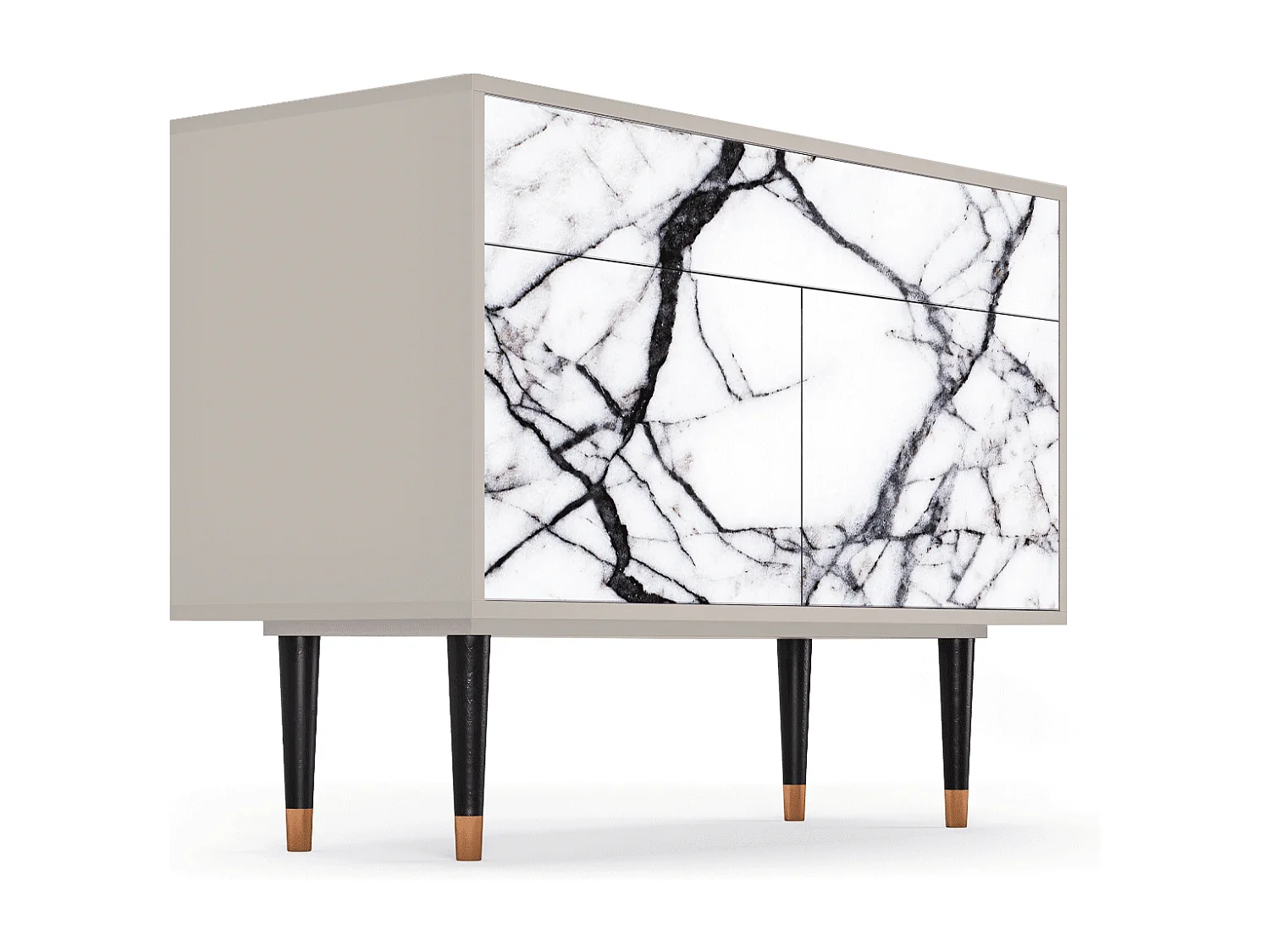 Buffet - 115x85x48 cm - BS4 - Raven Marble, Sable