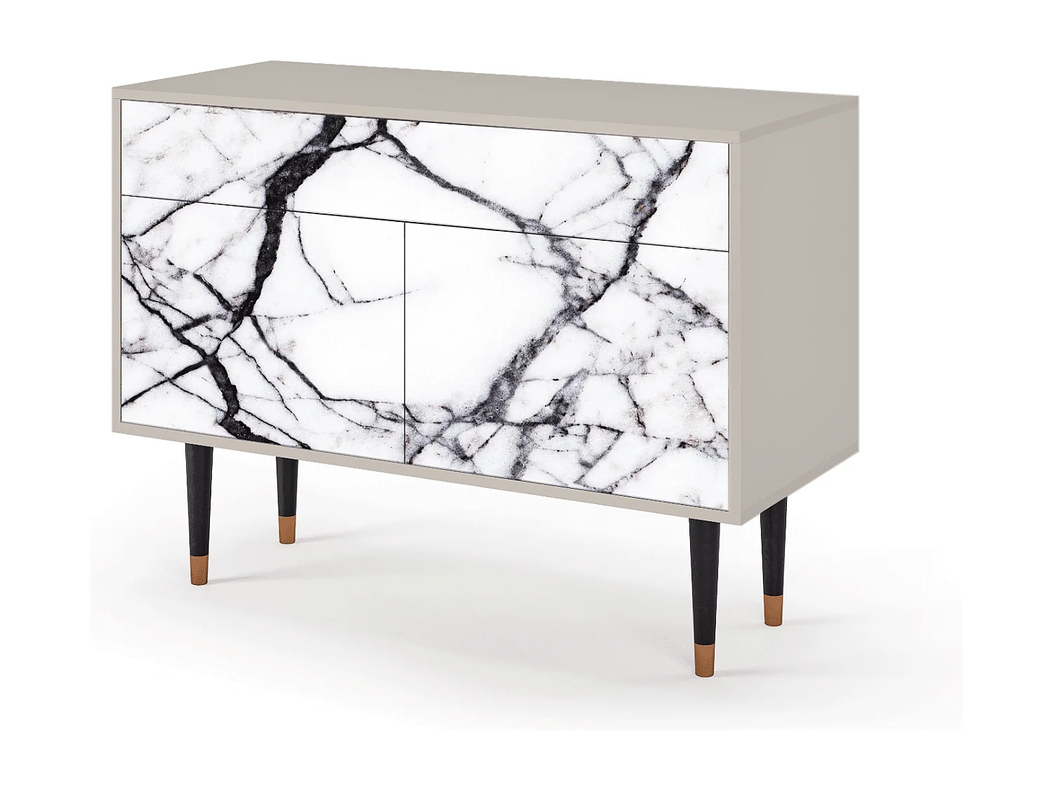 Buffet - 115x85x48 cm - BS4 - Raven Marble, Sable