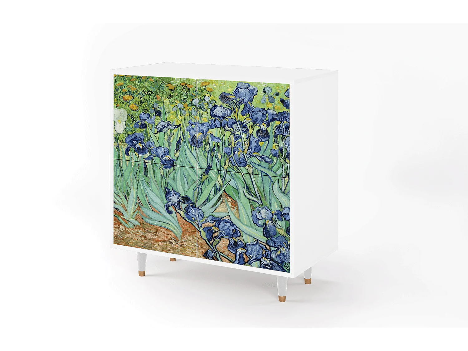 Buffet - 94x96x48 cm - BS3 - Irises , Blanc