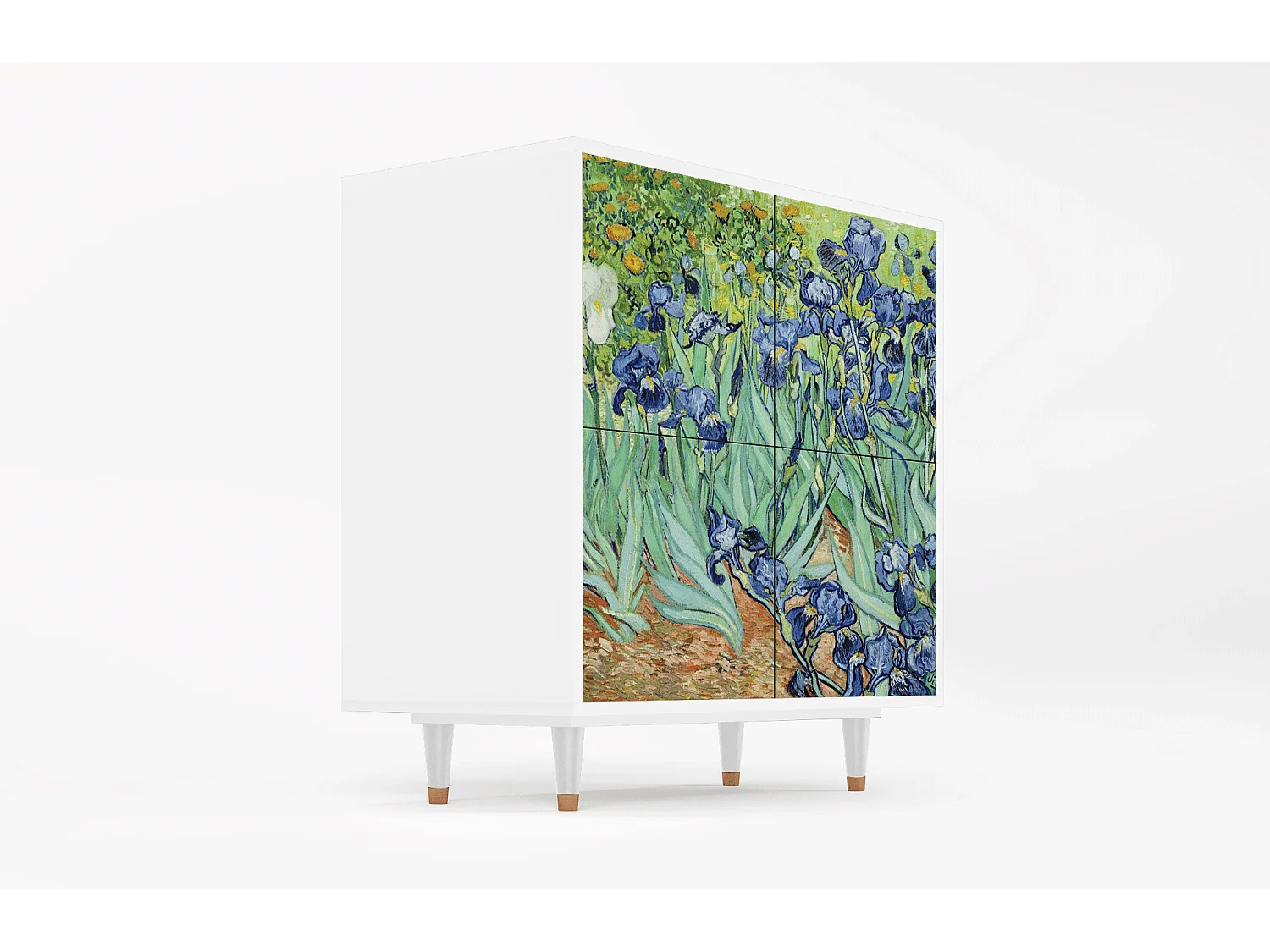 Buffet - 94x96x48 cm - BS3 - Irises , Blanc