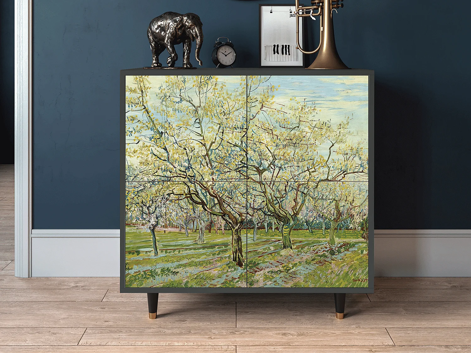 Dressoir - 94x96x48 cm - BS3 - The Wit Orchard, Antraciet