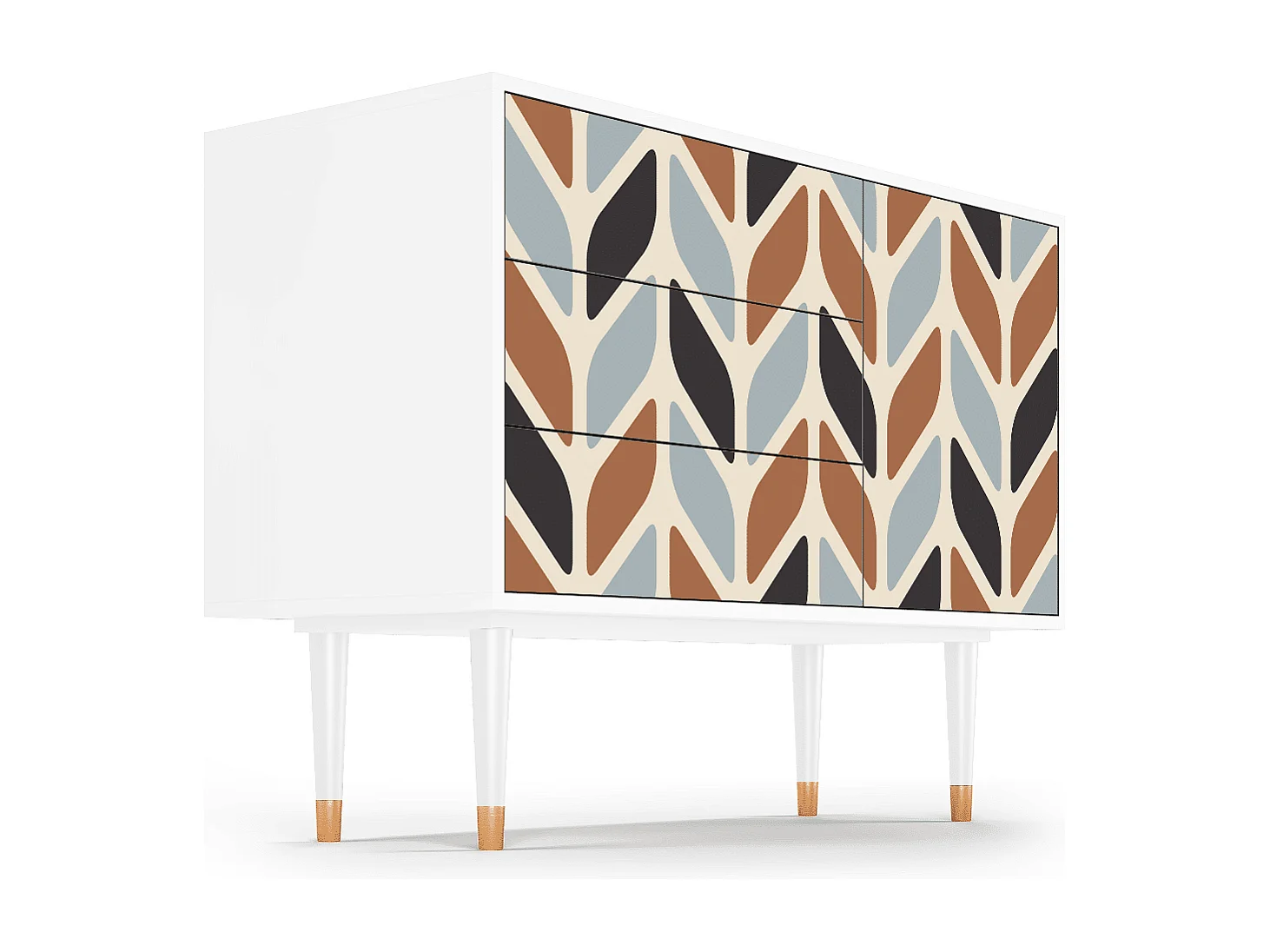 Dressoir - 115х84х41 cm - S3 - Beige Laure, Wit