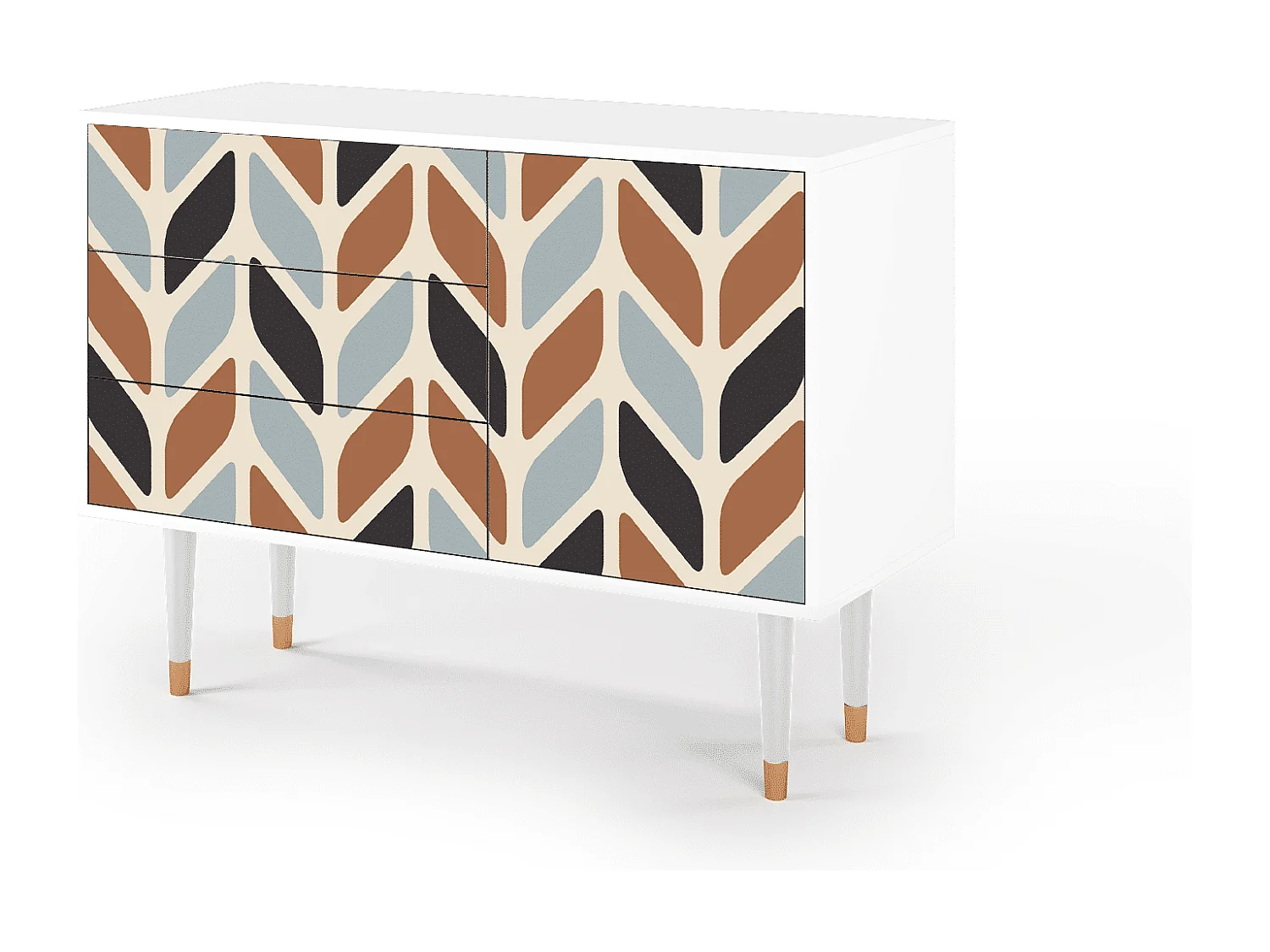 Buffet - 115х84х41 cm - S3 - Beige Laure, Blanc