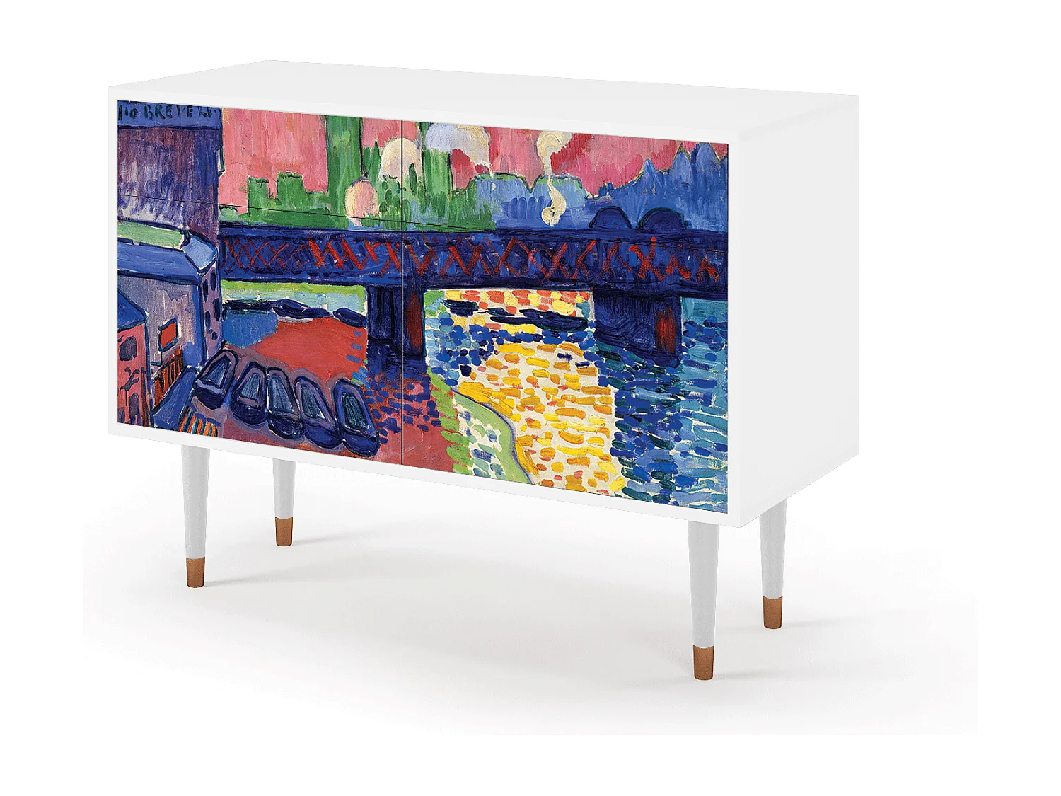 Buffet - 115x85x48 cm - BS4 - Charing Cross Bridge, Blanc
