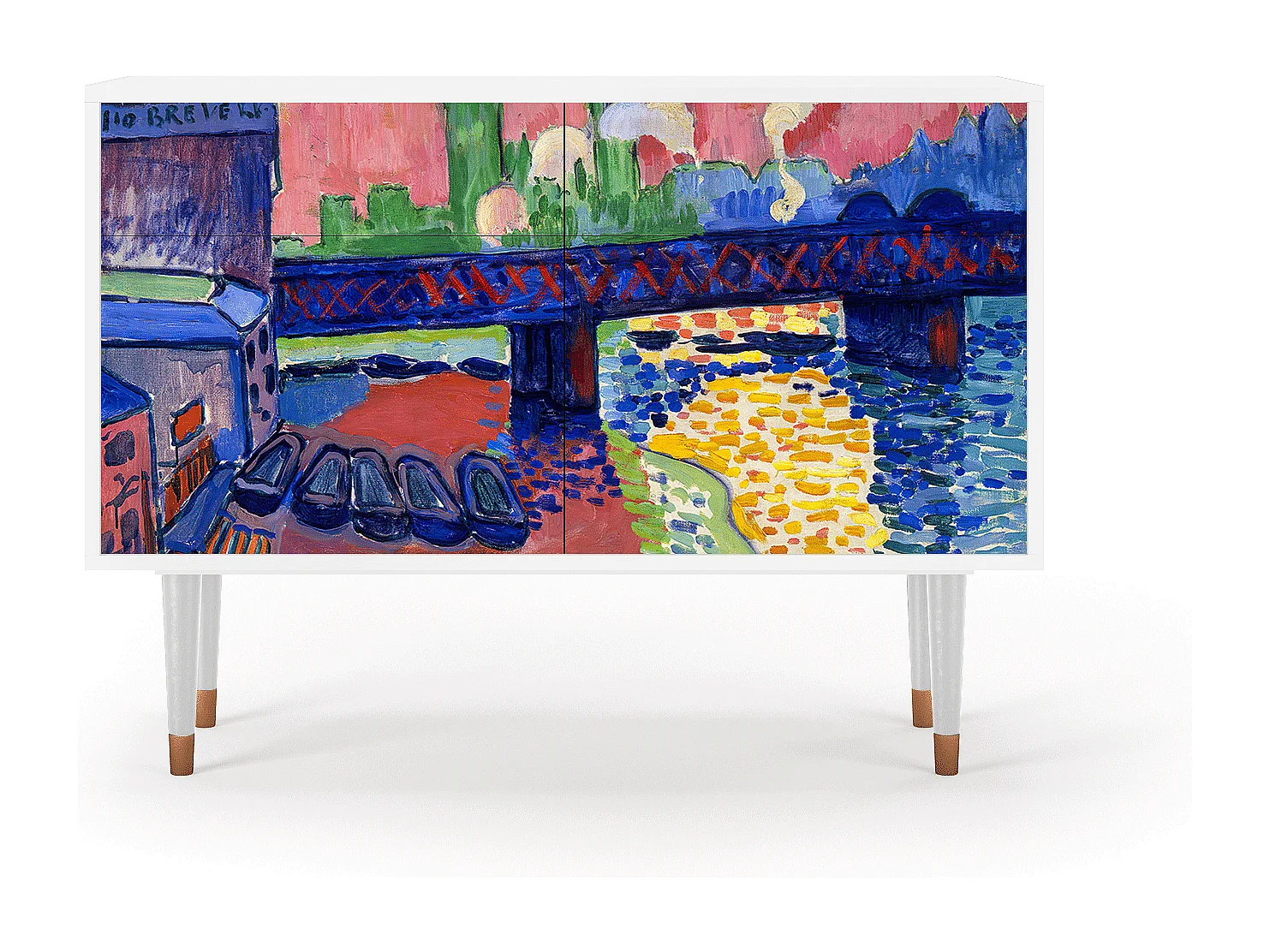 Buffet - 115x85x48 cm - BS4 - Charing Cross Bridge, Blanc