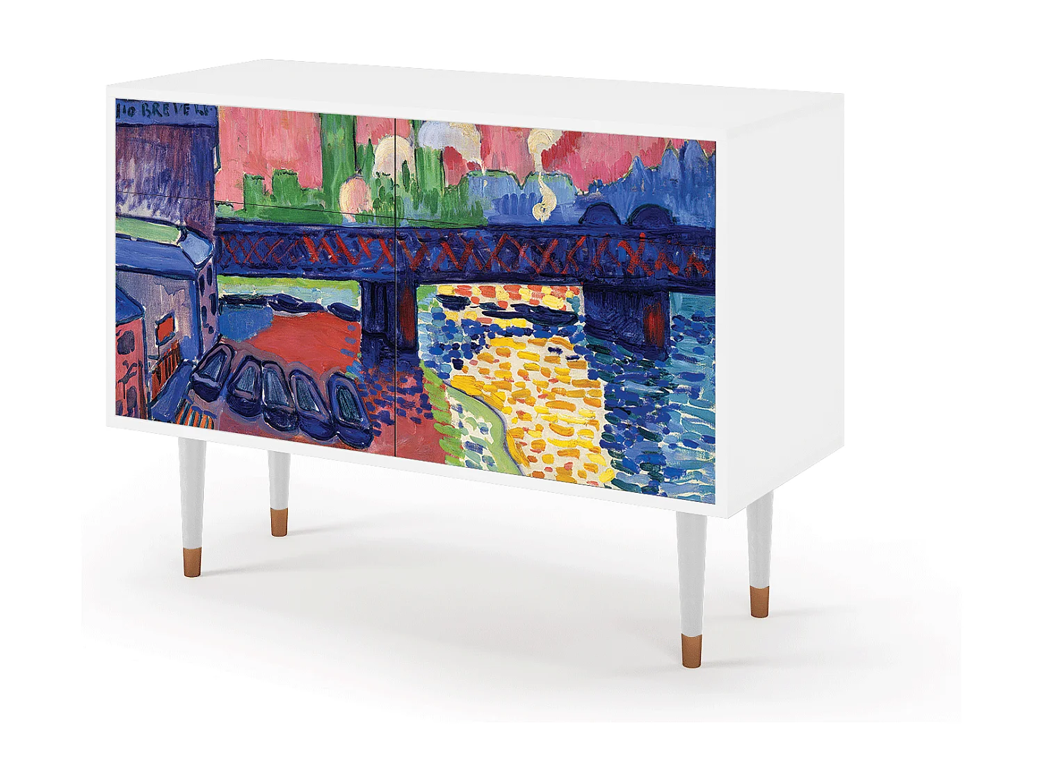 Buffet - 115x85x48 cm - BS4 - Charing Cross Bridge, Blanc