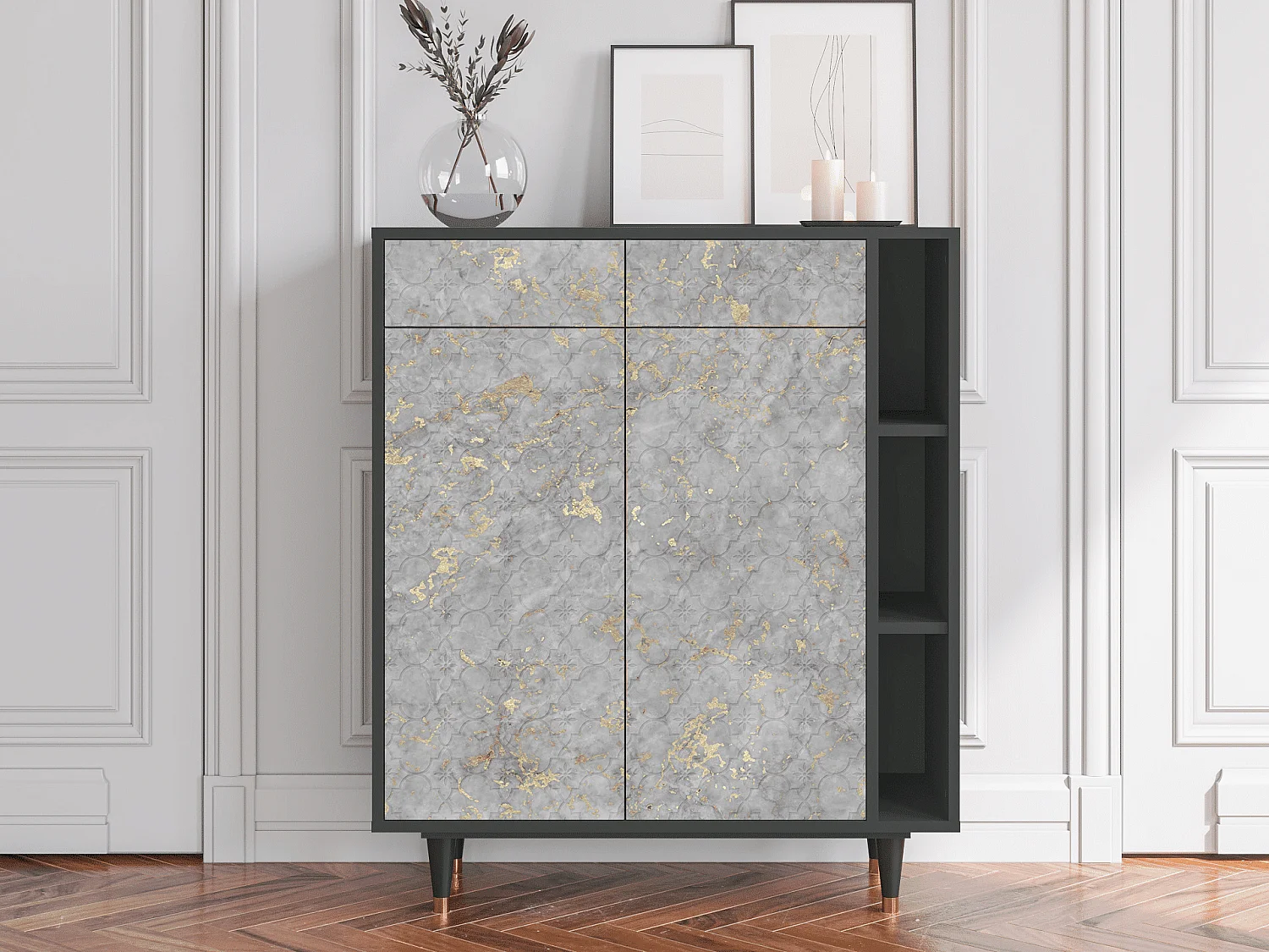 Buffet - 96х110х41 cm - BS6 - Mariana Trench, Anthracite