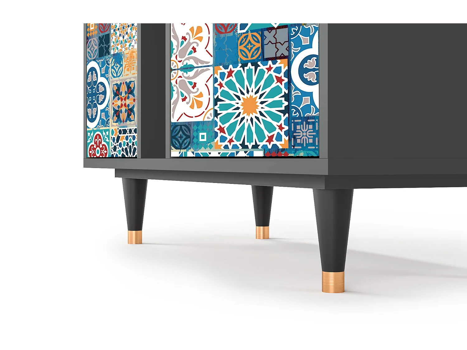 Kredens - 94х96х41 cm - BS5 - Moroccan Market, Antracyt