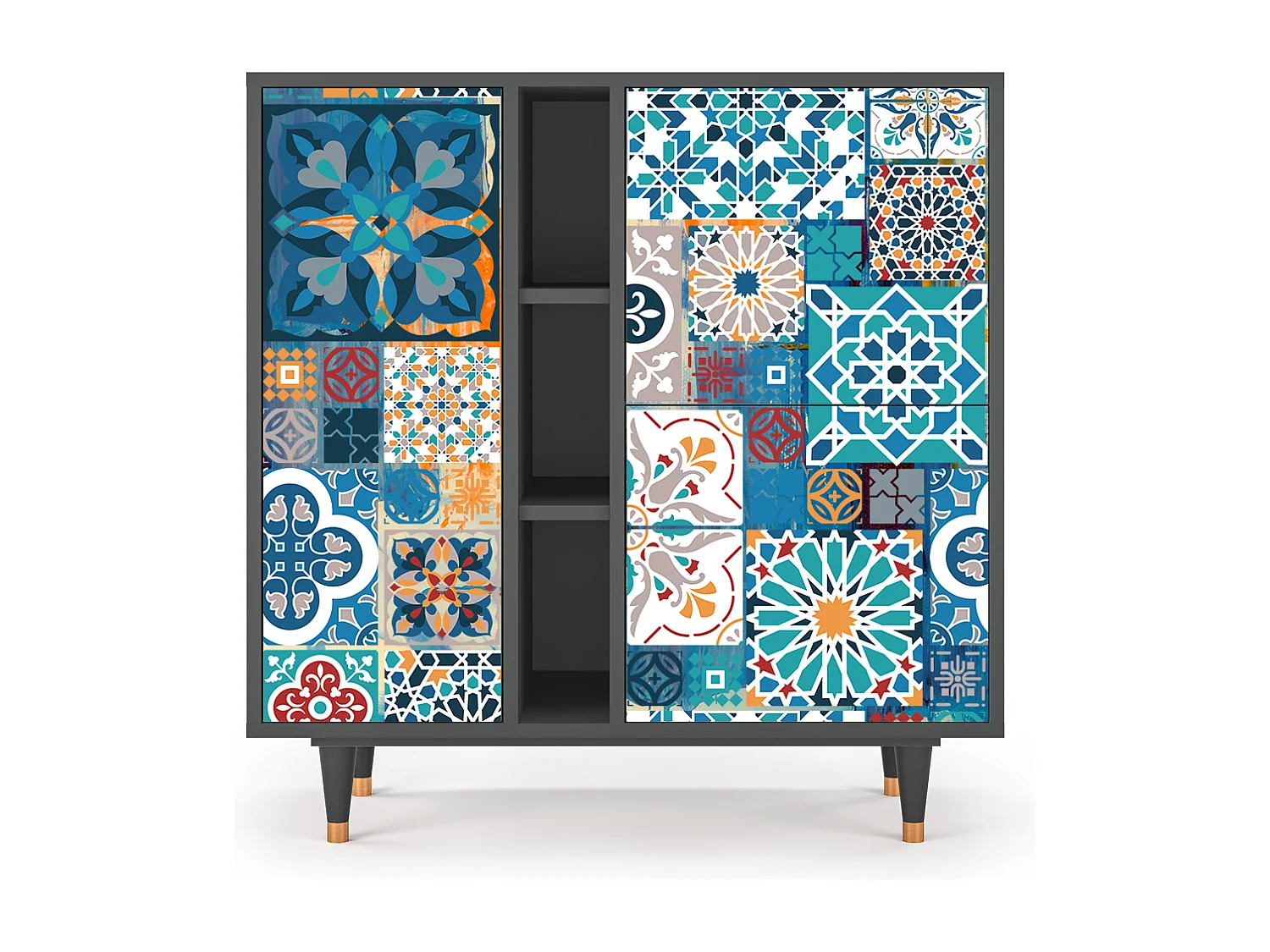 Buffet - 94х96х41 cm - BS5 - Moroccan Market, Anthracite