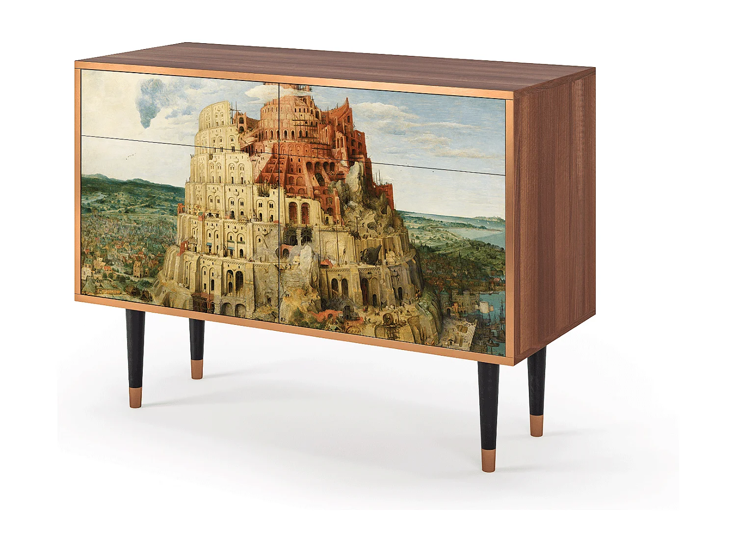 Dressoir - 115x85x48 cm - BS4 - Elder The Tower, Walnoot