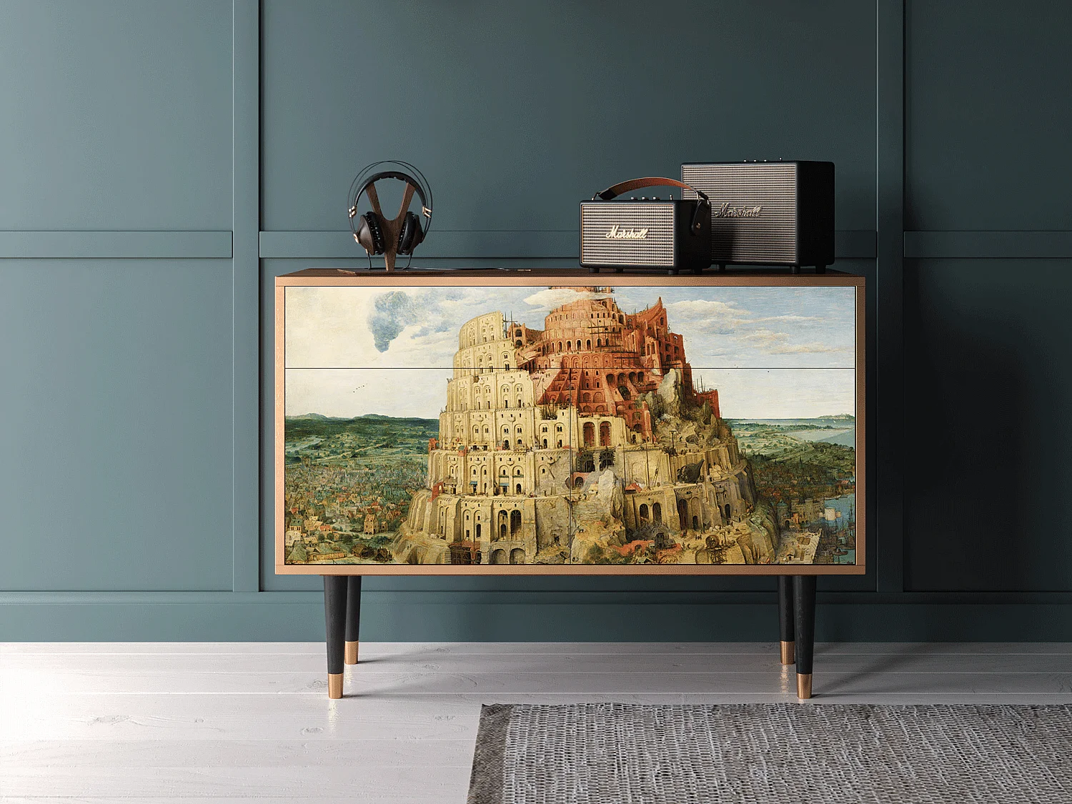 Kredens - 115x85x48 cm - BS4 - Elder The Tower, Orzech