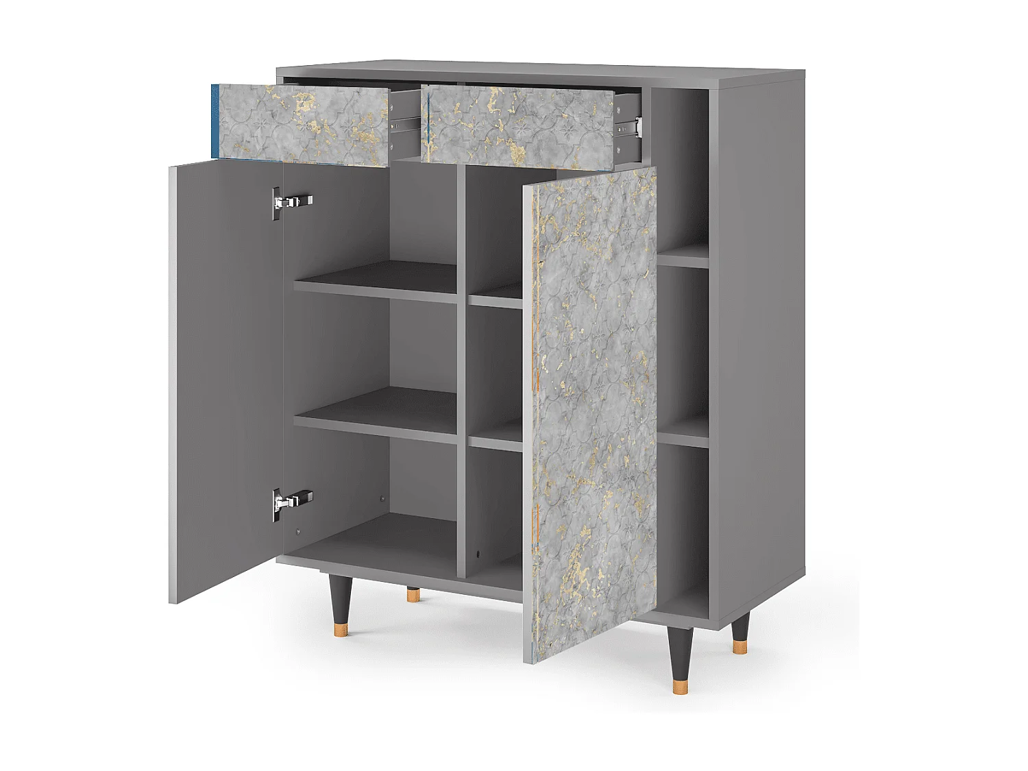 Dressoir - 96х110х41 cm - BS6 - Mariana Trench, Grijs