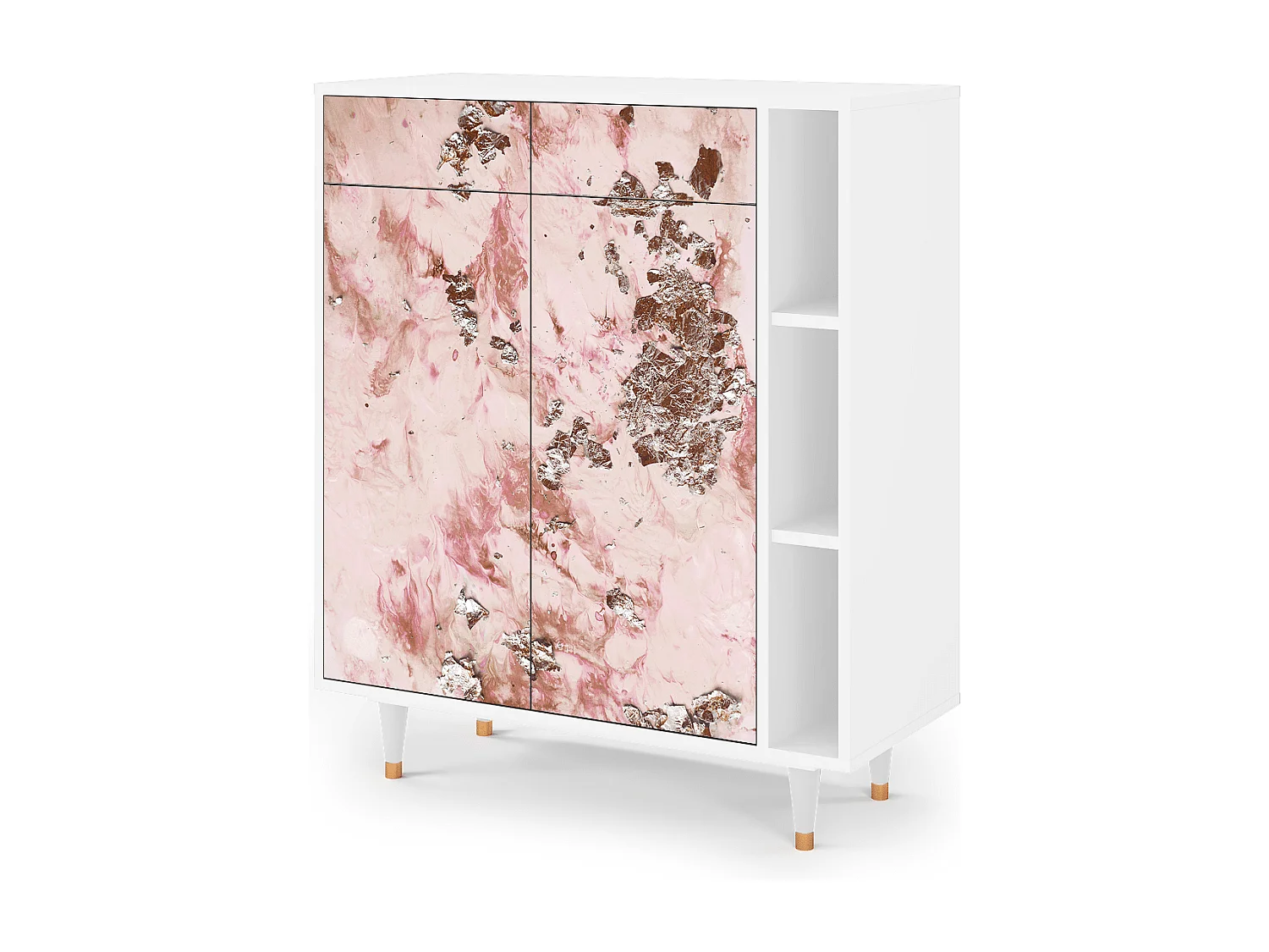 Sideboard - 96х110х41 cm - BS6 - Cotton Candy, Weiß