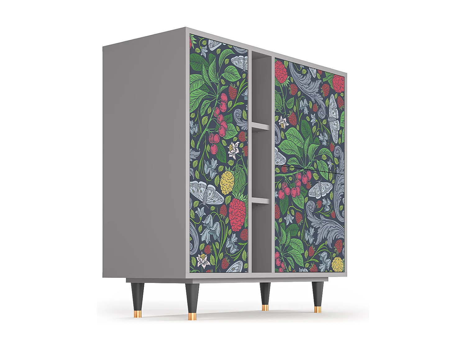 Credenza - 94х96х41 cm - BS5 - Summer Berries, Grigio