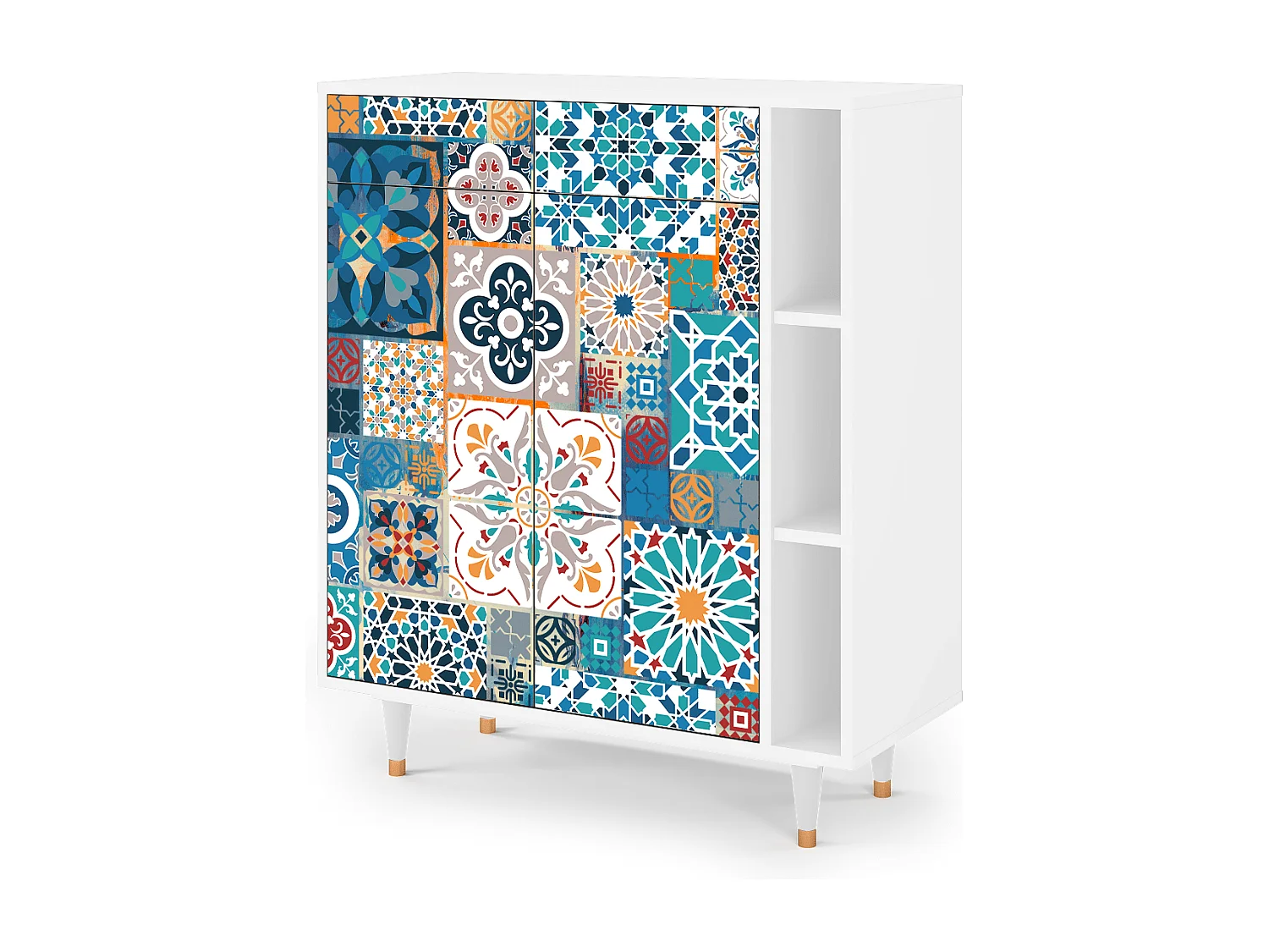 Aparador - 96х110х41 cm - BS6 - Moroccan Market, Branco