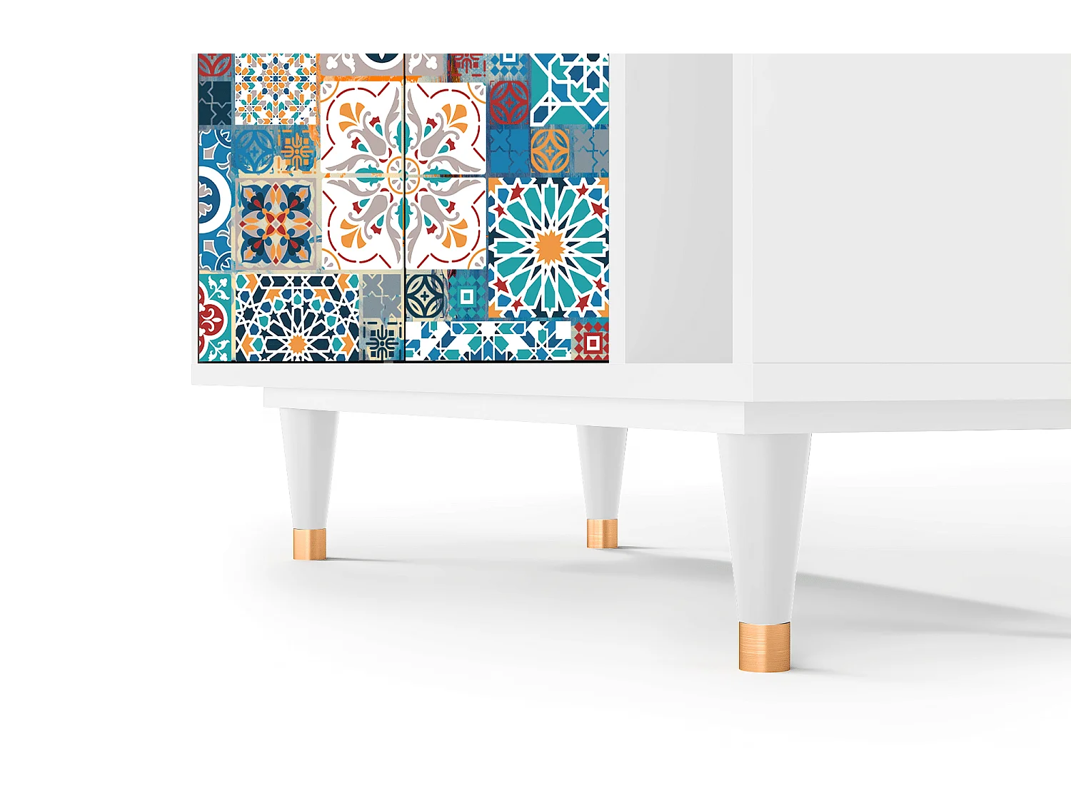 Aparador - 96х110х41 cm - BS6 - Moroccan Market, Branco