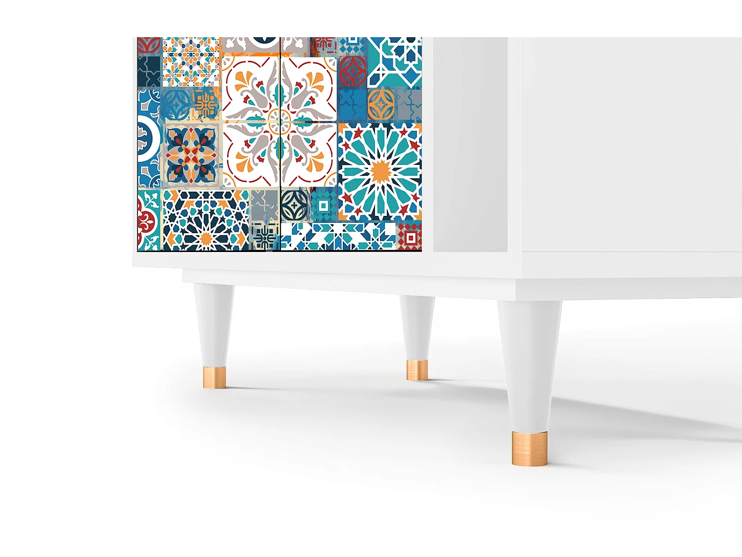 Dressoir - 96х110х41 cm - BS6 - Moroccan Market, Wit