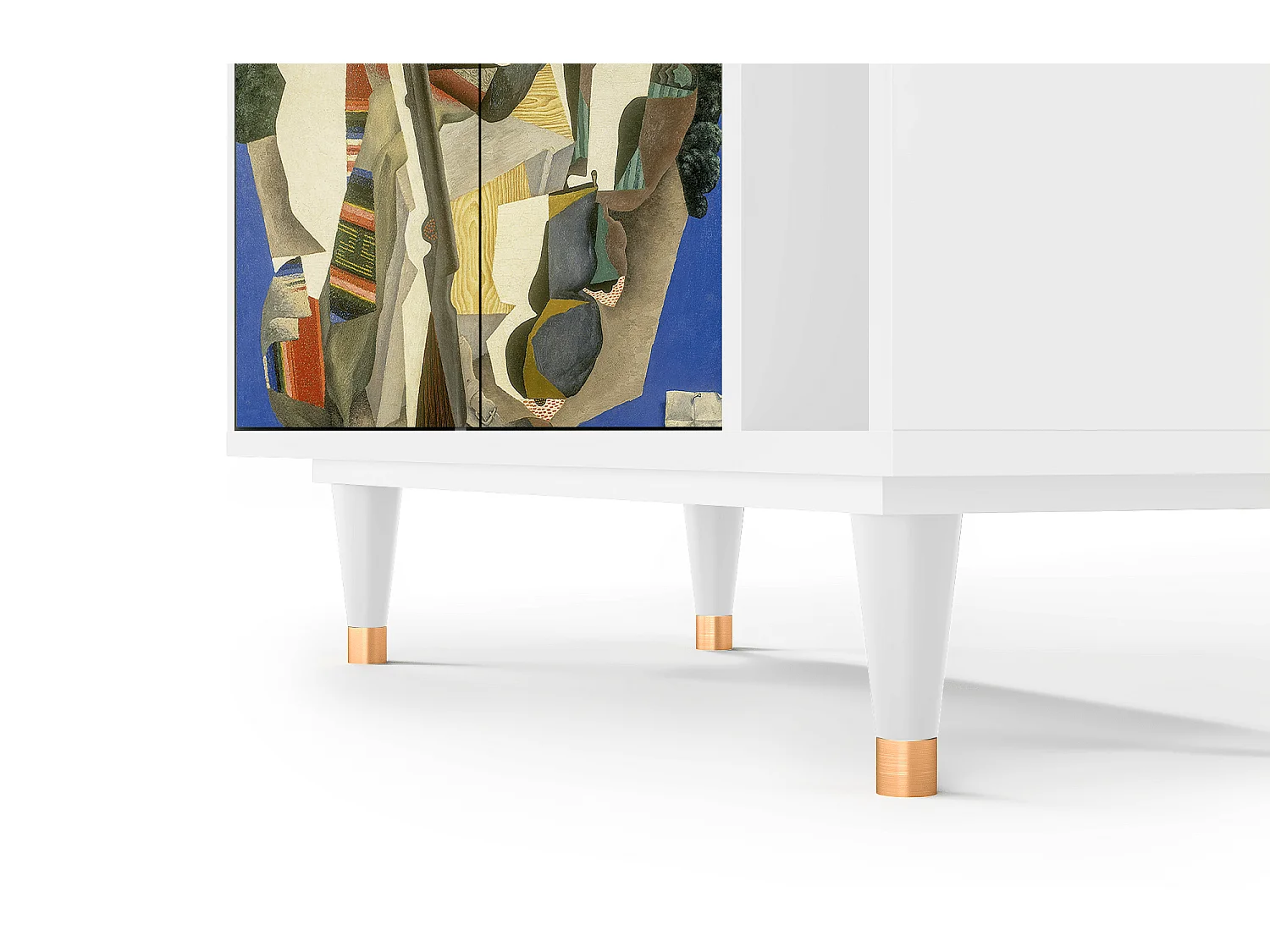 Kredens - 96х110х41 cm - BS6 - The Cubist Paintings , Biały