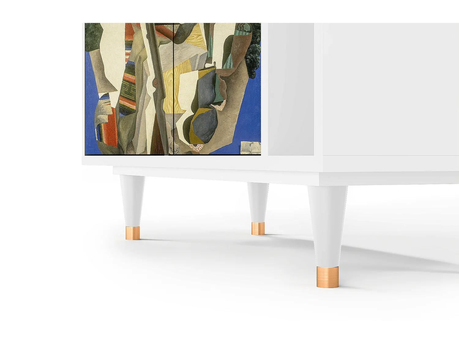 Credenza - 96х110х41 cm - BS6 - The Cubist Paintings , Bianco