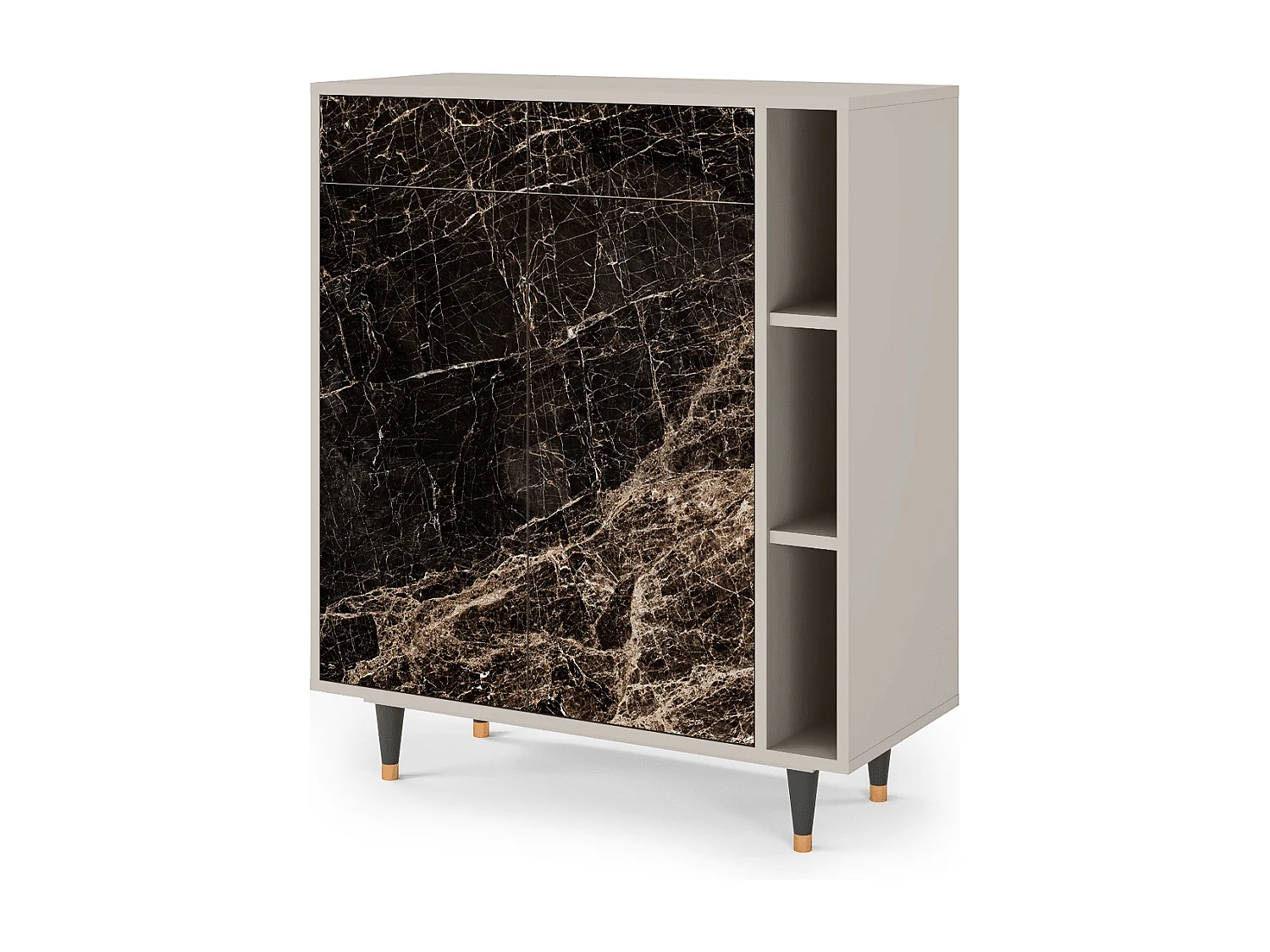 Aparador - 96х110х41 cm - BS6 - Night Abyss, Areia