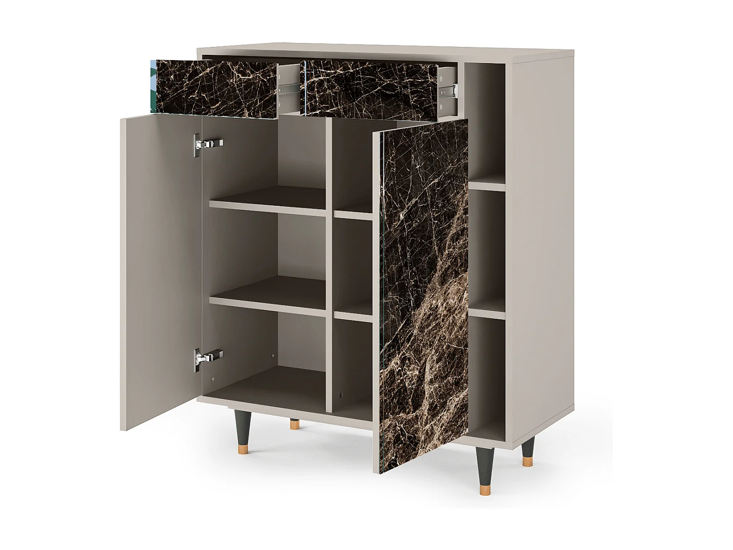 Credenza - 96х110х41 cm - BS6 - Night Abyss, Sabbia