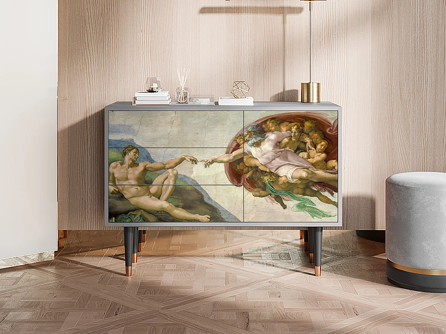 Buffet - 115х84х41 cm - S3 - The Creation of Adam, Gris