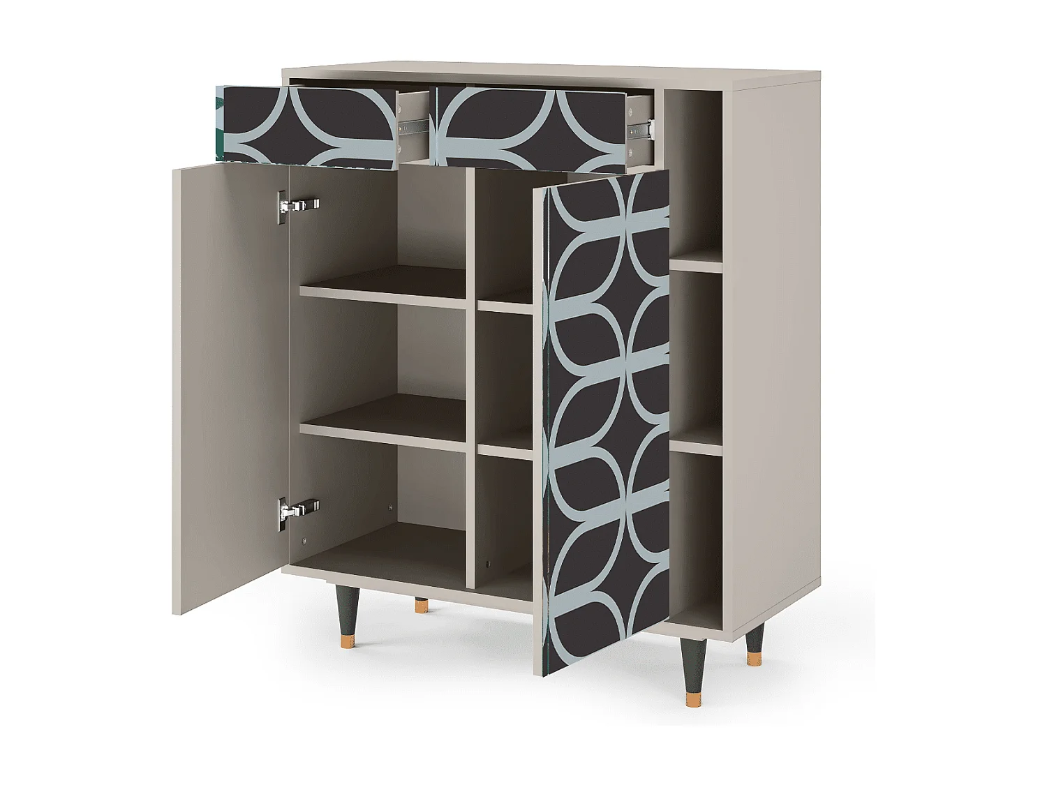 Buffet - 96х110х41 cm - BS6 - Braided Blue, Sable