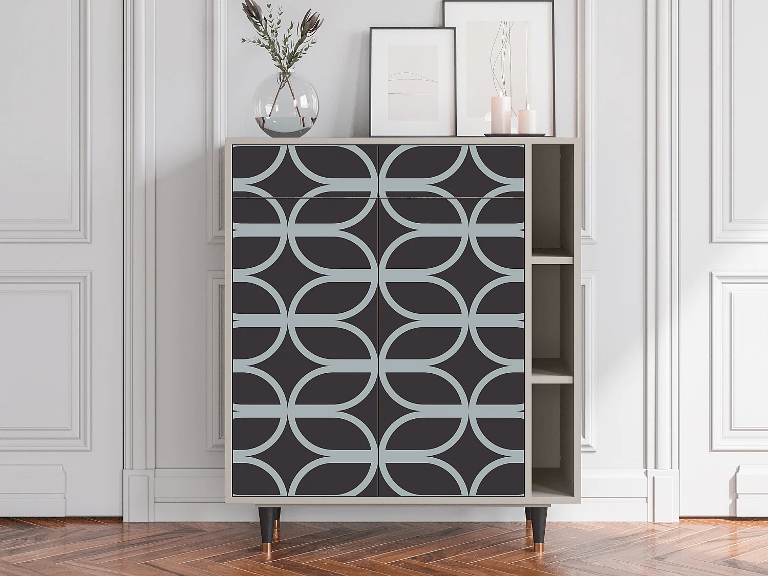 Buffet - 96х110х41 cm - BS6 - Braided Blue, Sable