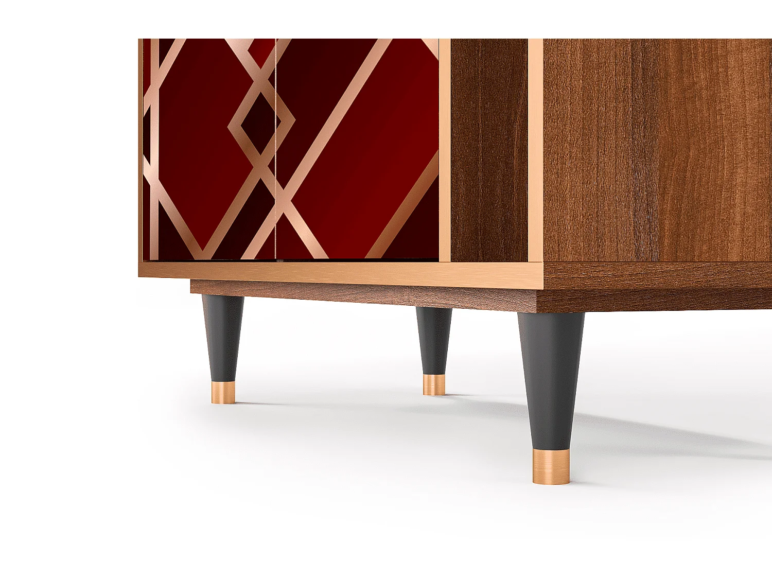 Kredens - 96х110х41 cm - BS6 - Velvet 1920's, Orzech