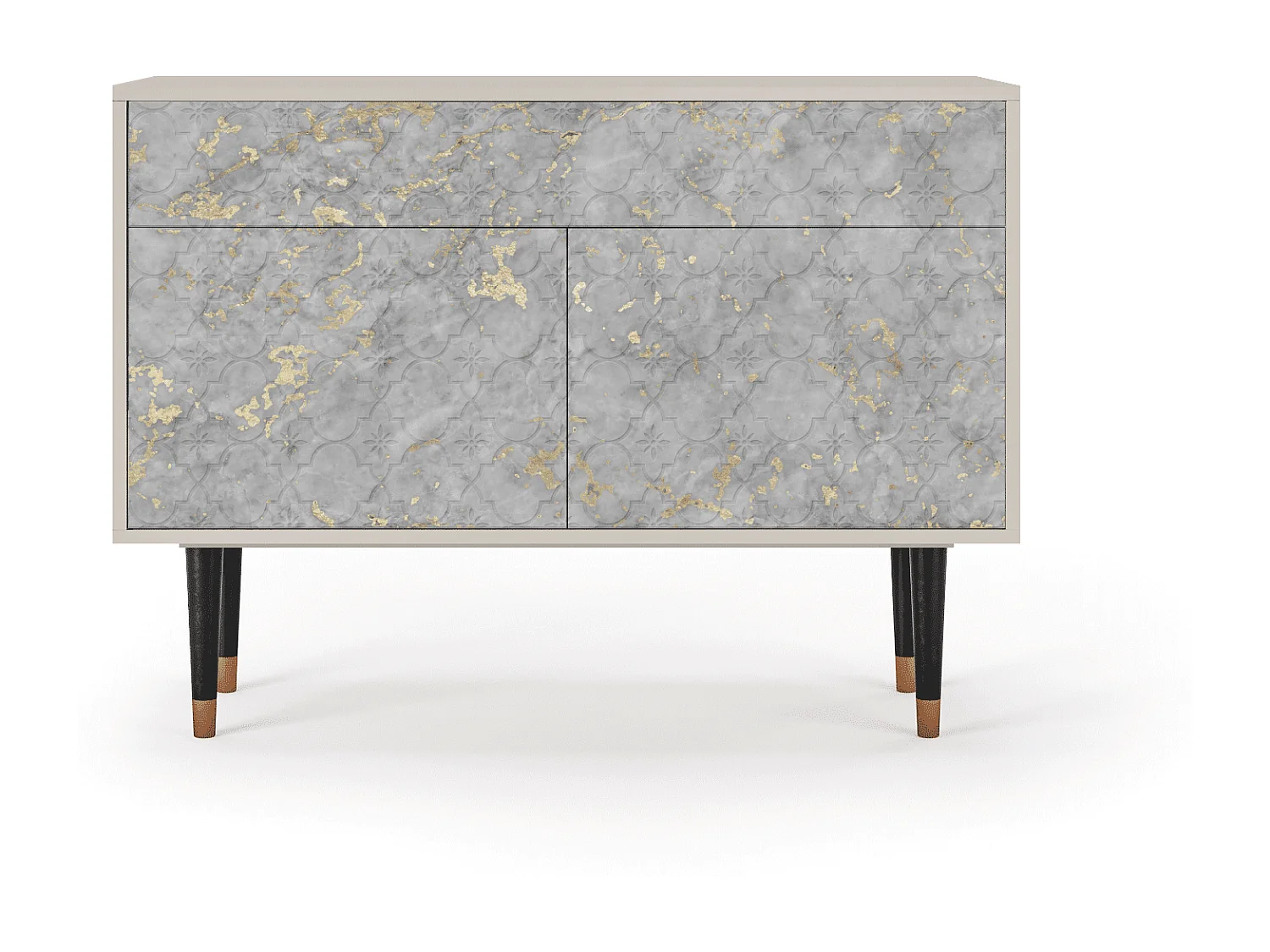 Aparador - 115x85x48 cm - BS4 - Mariana Trench, Areia