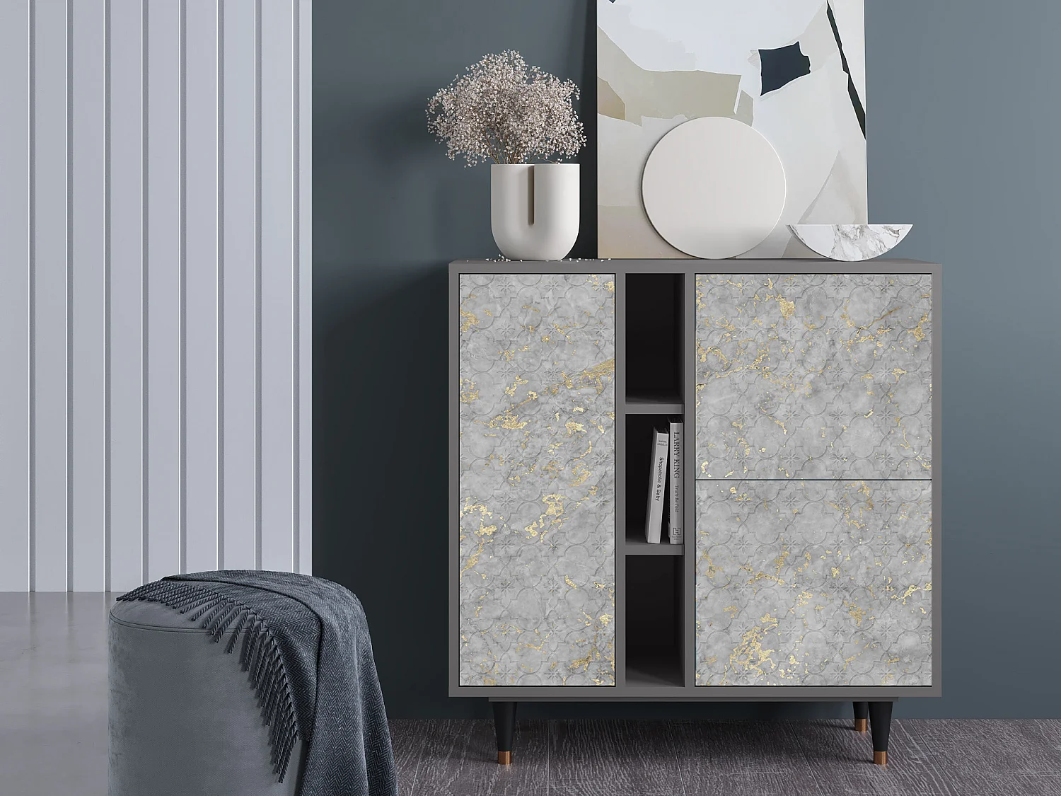 Dressoir - 94х96х41 cm - BS5 - Mariana Trench, Grijs