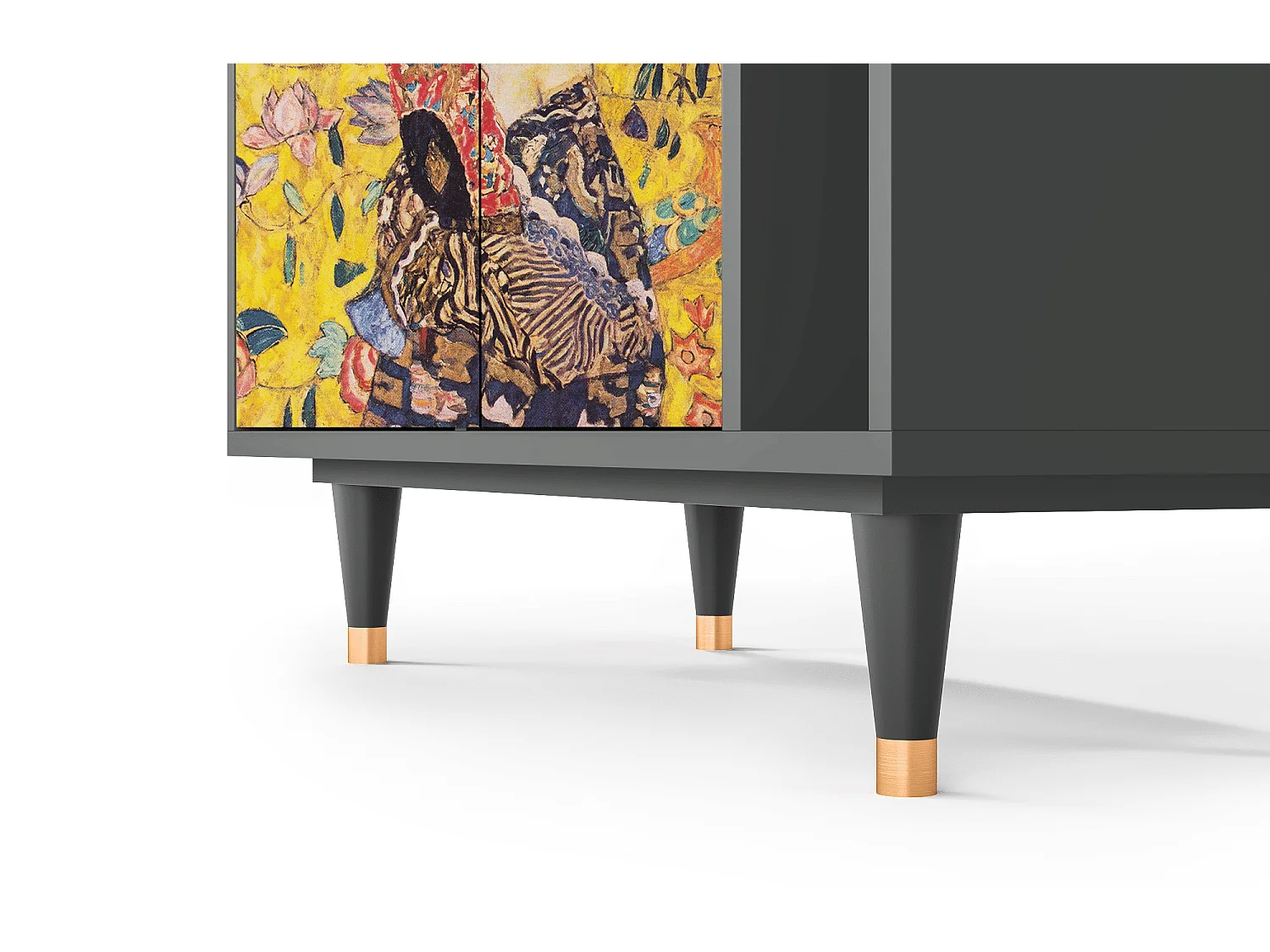 Sideboard - 96х110х41 cm - BS6 - Lady with Fan by Klimt, Anthrazit